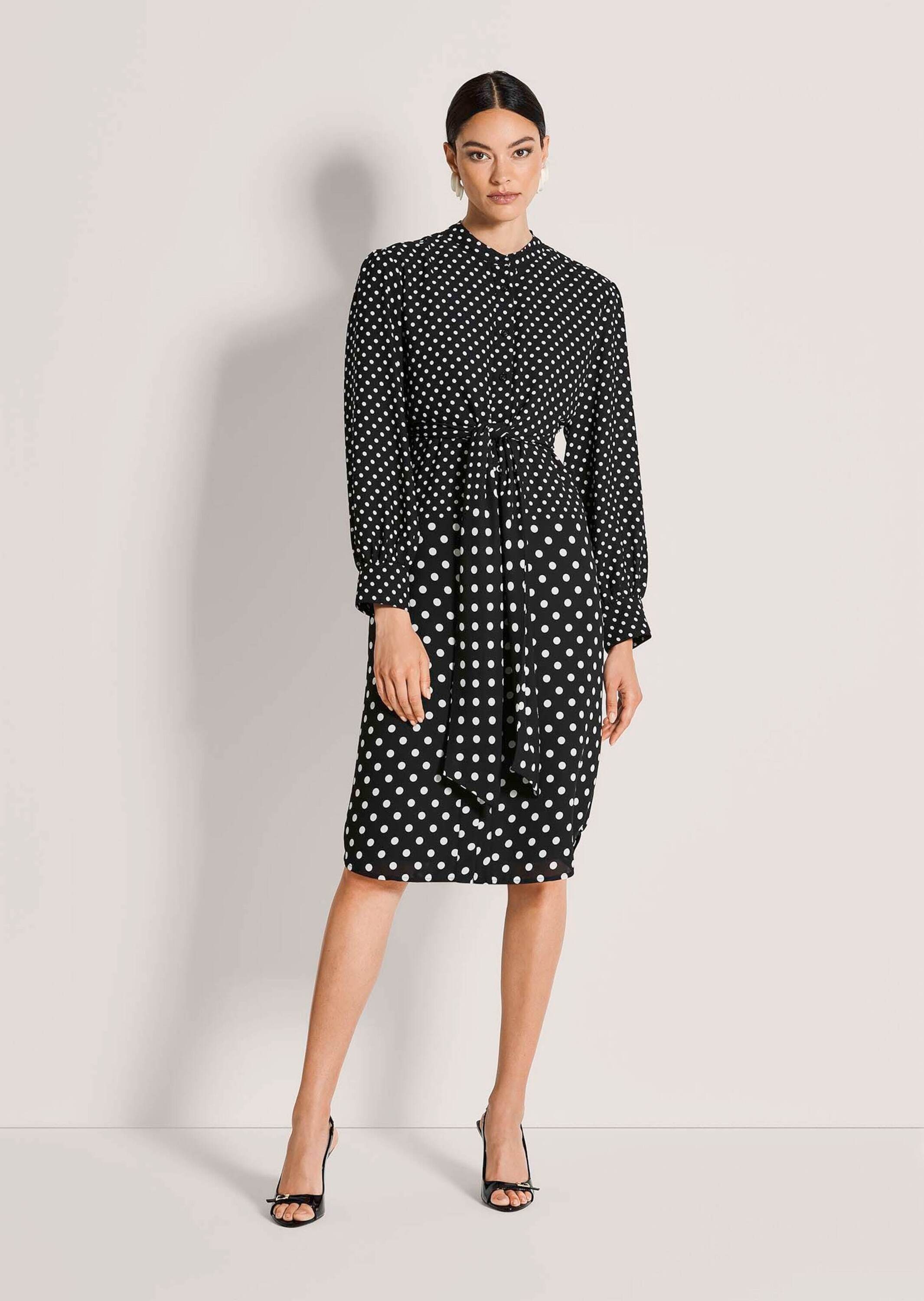 Thumbnail - MADELEINE Sommerkleid "Wickelkleid Tupfenkleid mit Wickeloptik" Nahttasche Wickeloptik