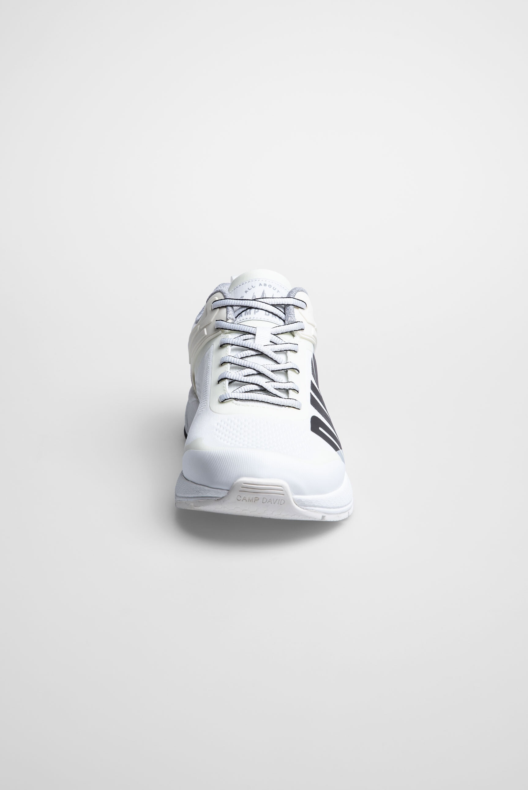 Sneaker CAMP DAVID, Herren, Gr. 44, weiß, Synthetik, Textil, unifarben, Schuhe Sneaker, mit Fersenstabilisator 2