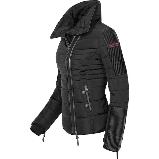 Navahoo Steppjacke »Yuki2«, ohne Kapuze, stylische Winterjacke mit edlem  Kunstfell-Kragen für bestellen | BAUR