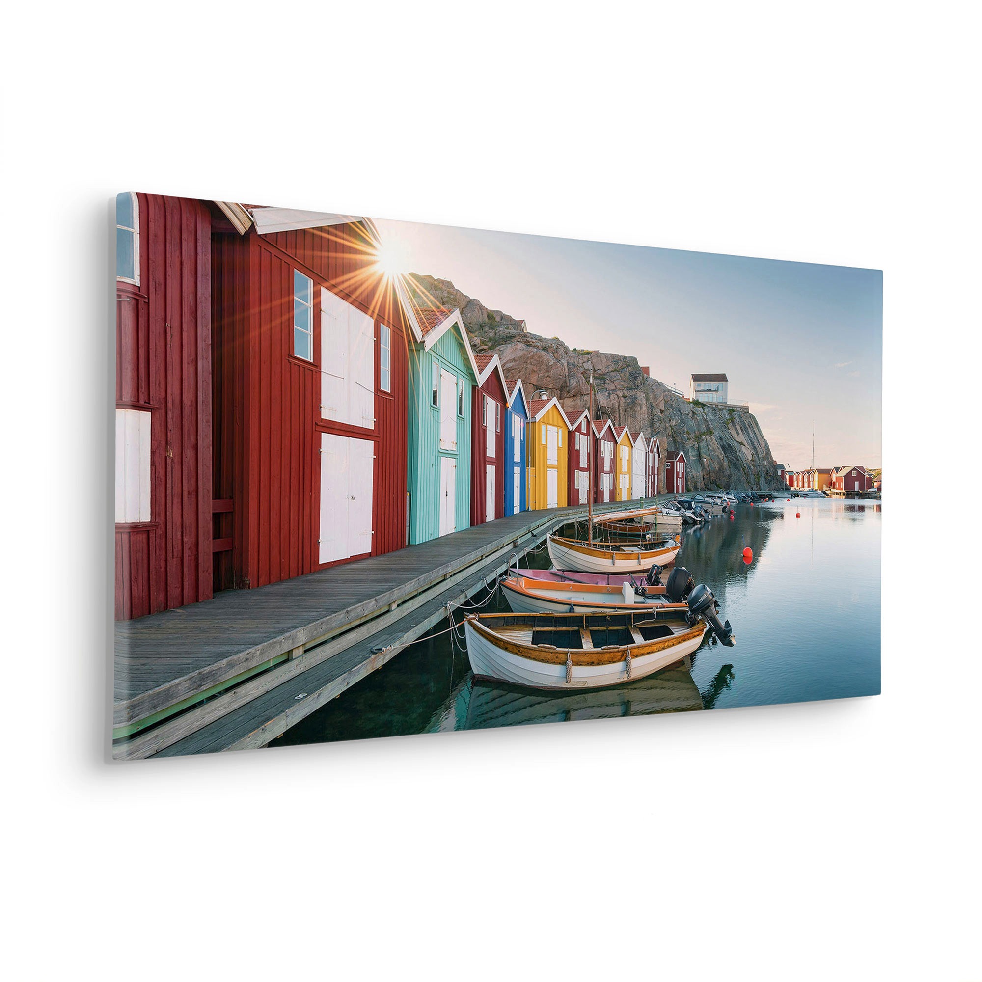 Komar Leinwandbild "Malerische Smögen - Größe 90 x 40 cm" Baum  Berge  Blät günstig online kaufen