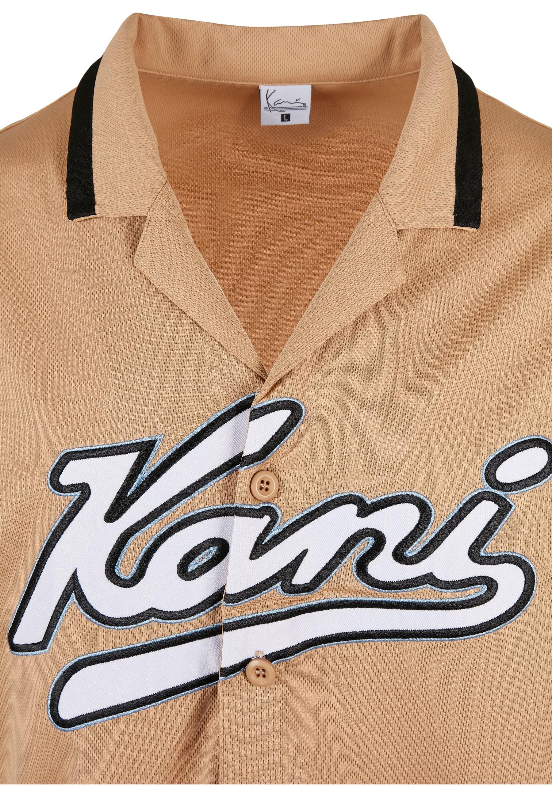 Karl Kani Langarmhemd »Karl Kani Herren KM214-018-1 Varsity Baseball Shirt sand« 1 Stk.