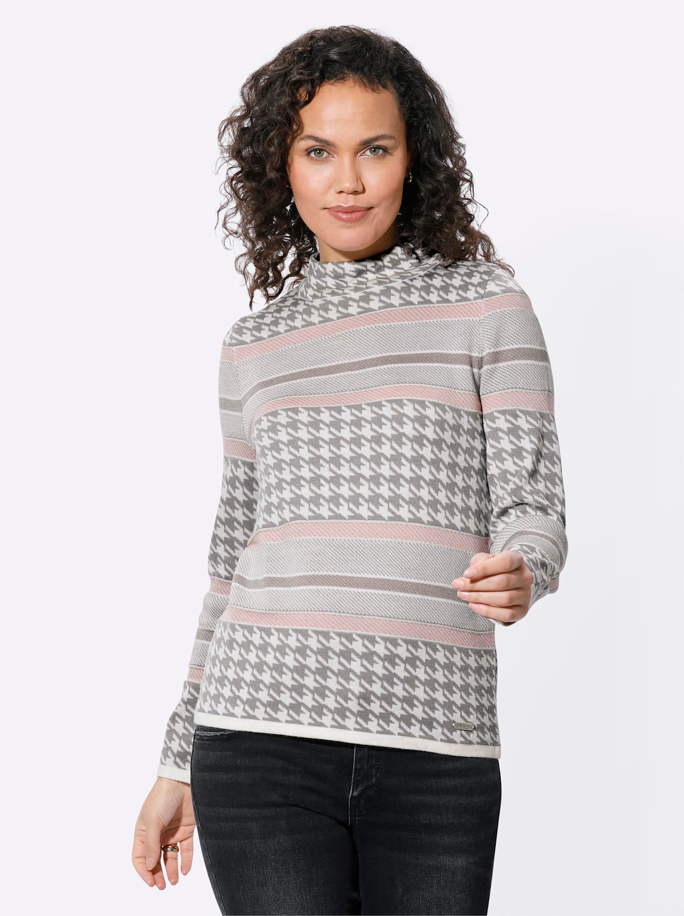 Casual Looks Stehkragenpullover "Pullover" günstig online kaufen