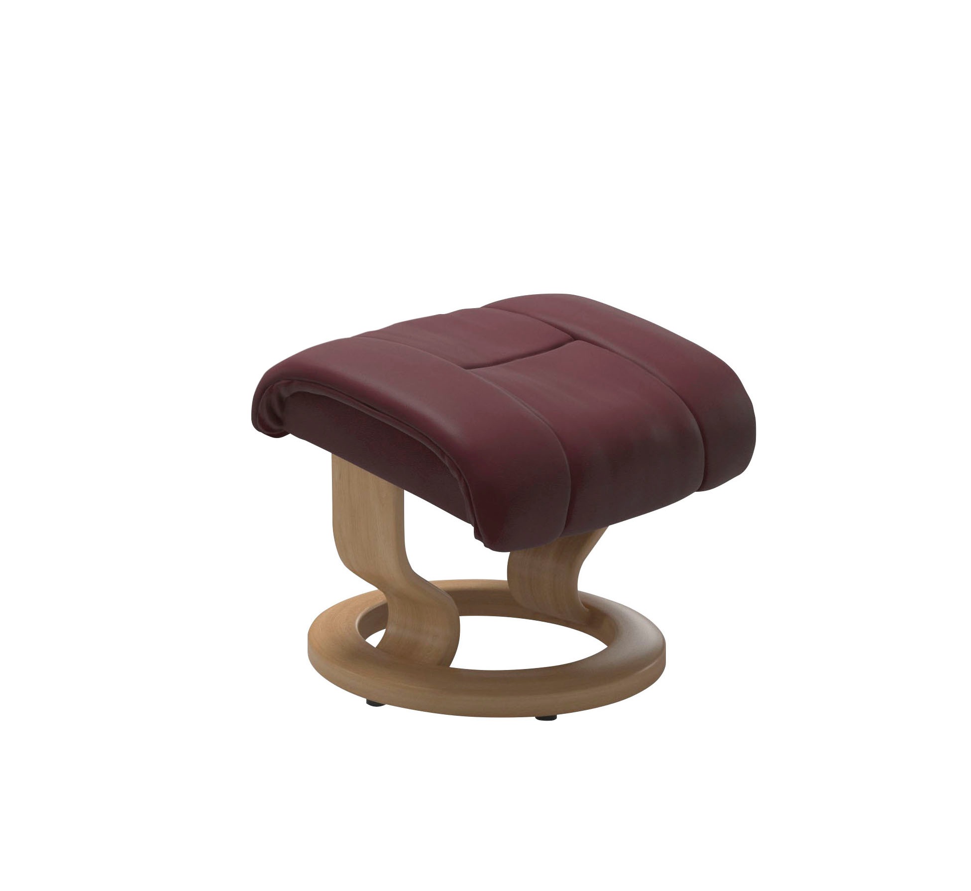 Thumbnail - Stressless "Reno" Set, Relaxsessel mit Hocker, mit Hocker, mit Classic Base, Größe S, M & L, Gestell Eiche