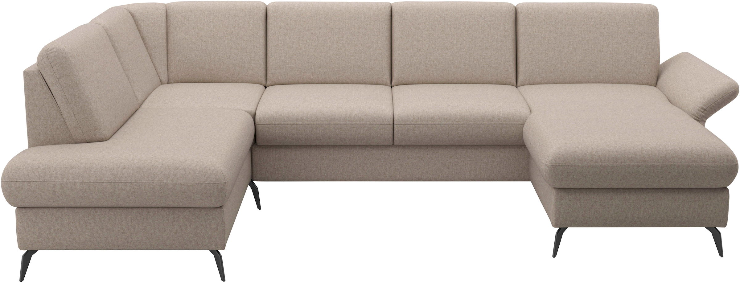 Home affaire Wohnlandschaft »Rochelle«, optional: Armteilverstellung, klappbar, Bettkasen