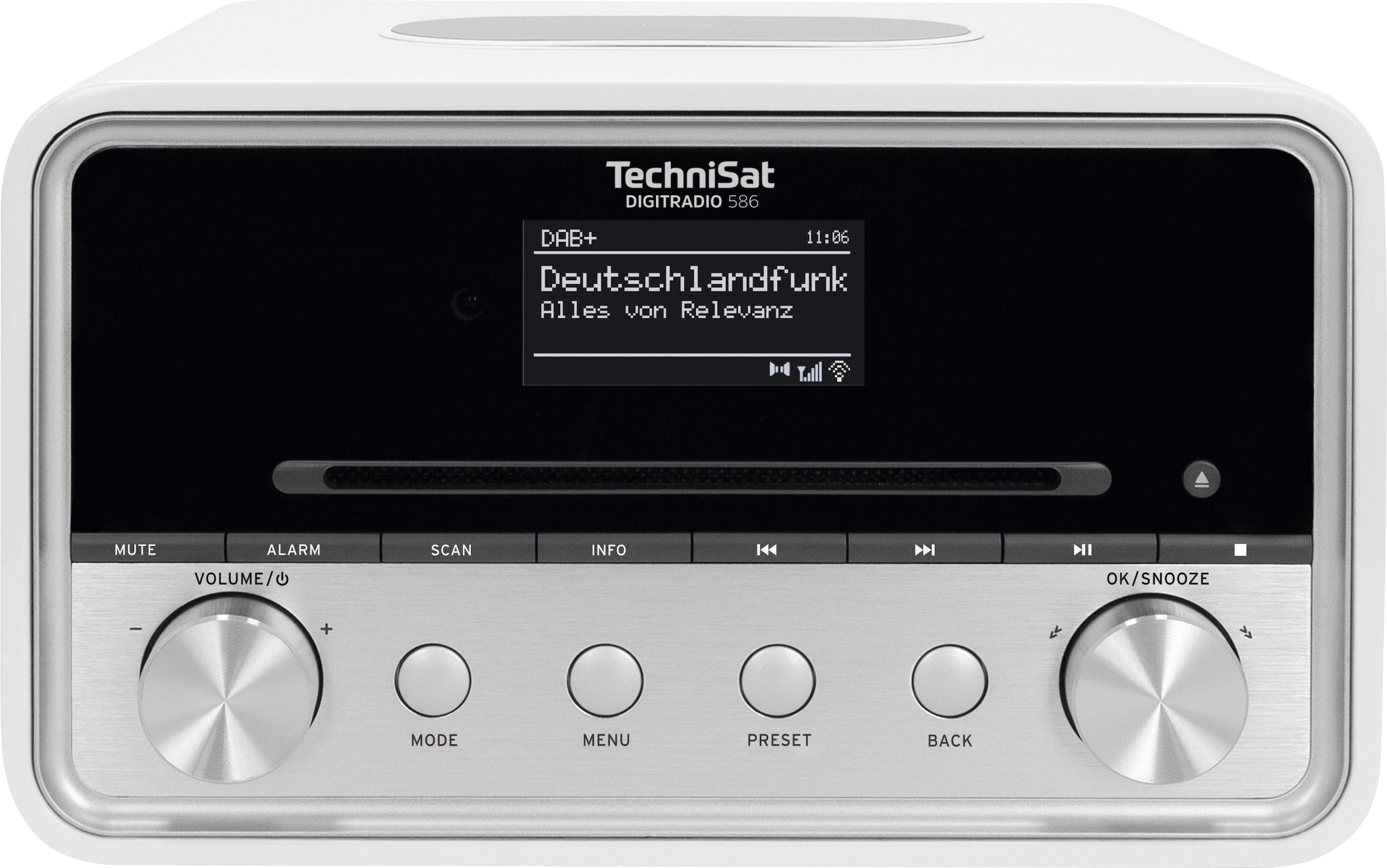 TechniSat Radio »DIGITRADIO 586«, (Bluetooth-A2DP Bluetooth-AVRCP Bluetooth-WLAN Digitalradio (DAB+)-Internetradio-UKW mit RDS 20 W)