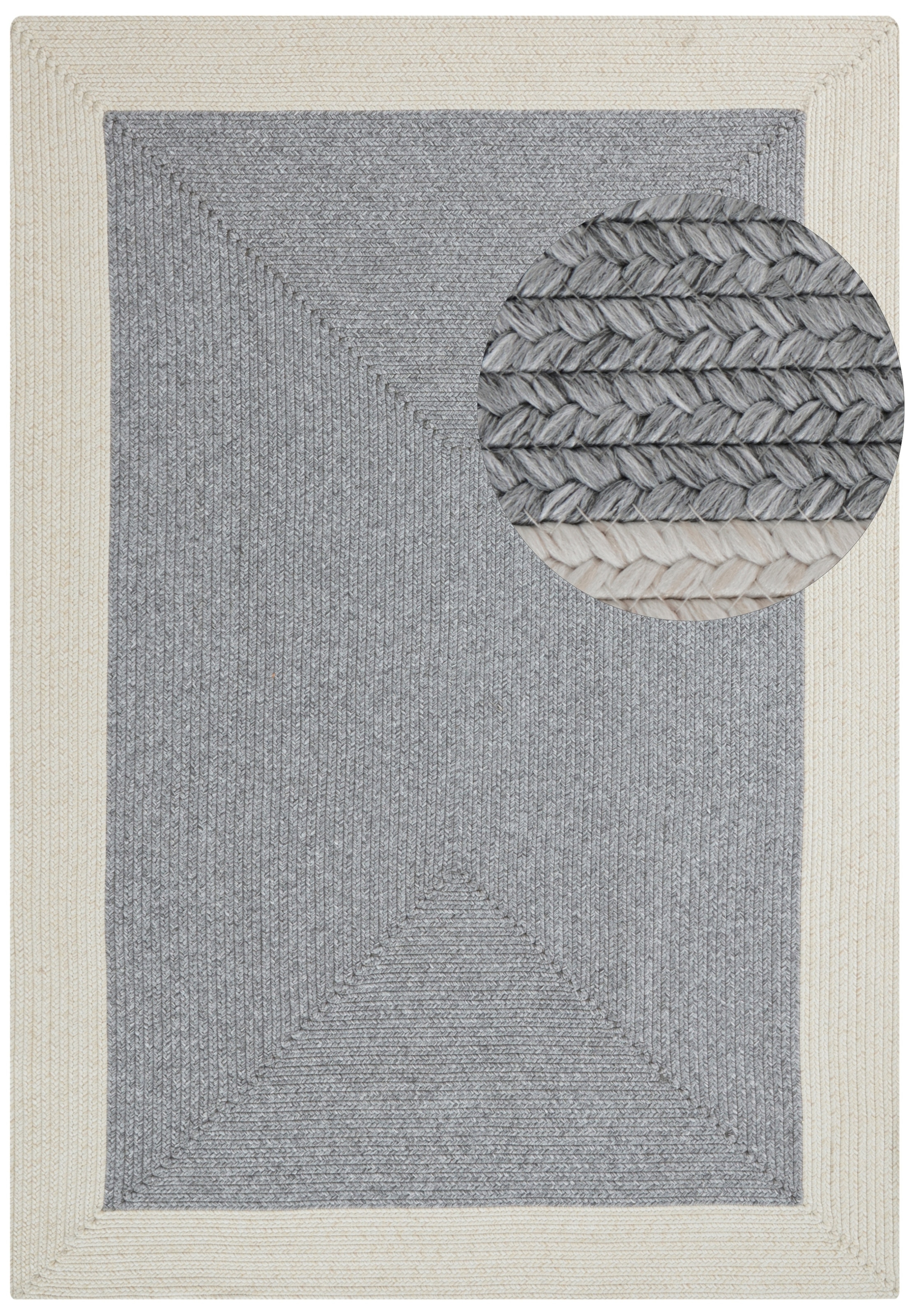 NORTHRUGS Teppich »Trenzado«, rechteckig, 10 mm Höhe, In- & Outdoor, Handmade-Look, Läufer, Wetterfest, Balkon, Wohnzimmer