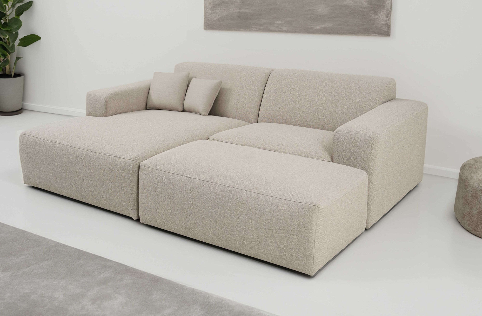 INOSIGN Ecksofa "Koa,228cm, L-Form, Modulsofa, Webstoff, Cord", Designsofa, günstig online kaufen