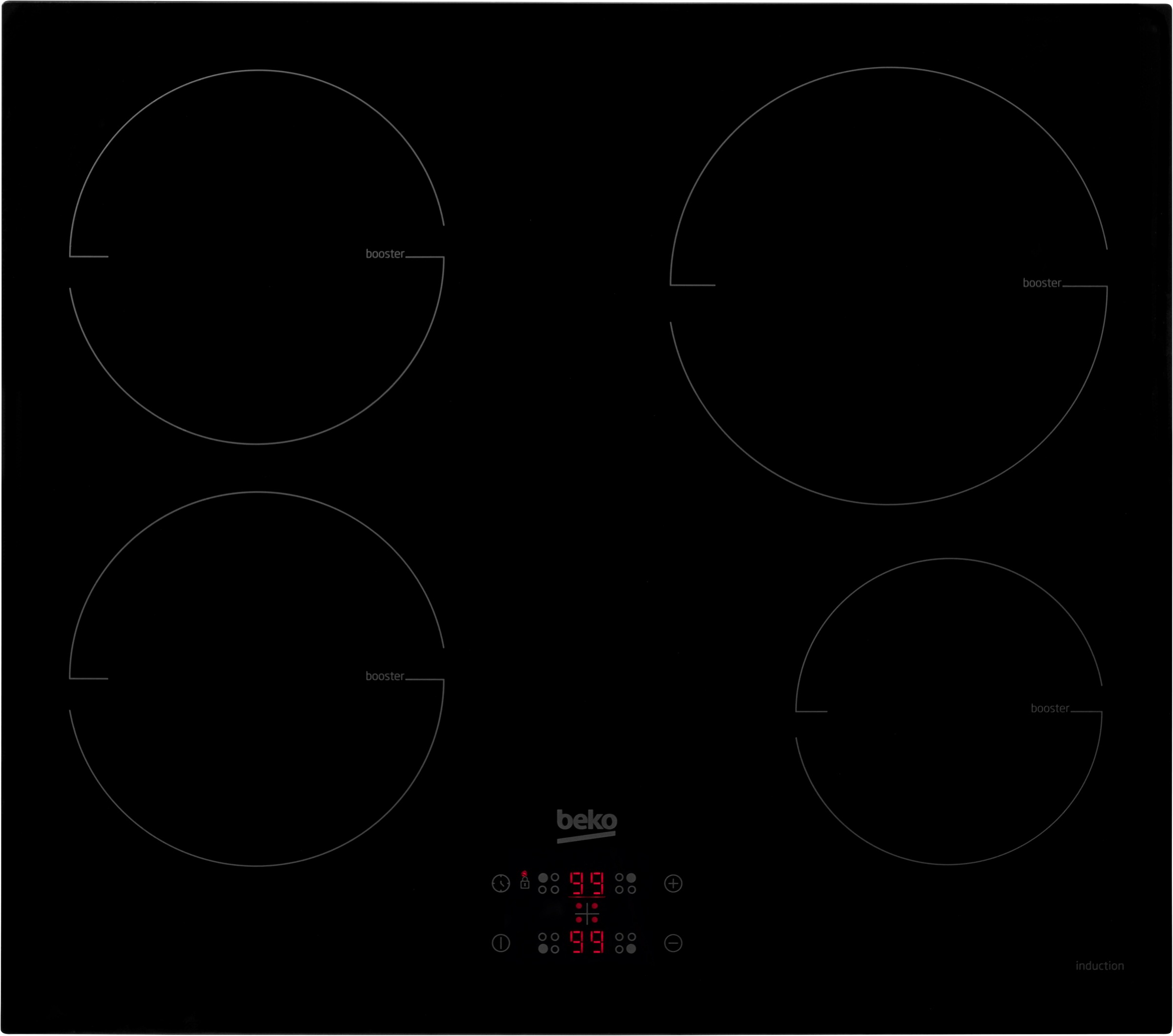 BEKO Elektro-Herd-Set »BBSM11340B« mit 1-fach-Teleskopauszug AeroPerfect