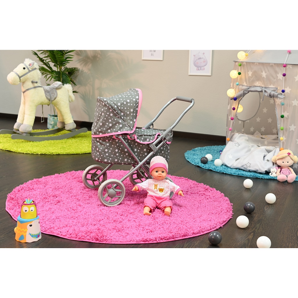 Knorrtoys® Puppenwagen »Mini Lili - Star Grey«