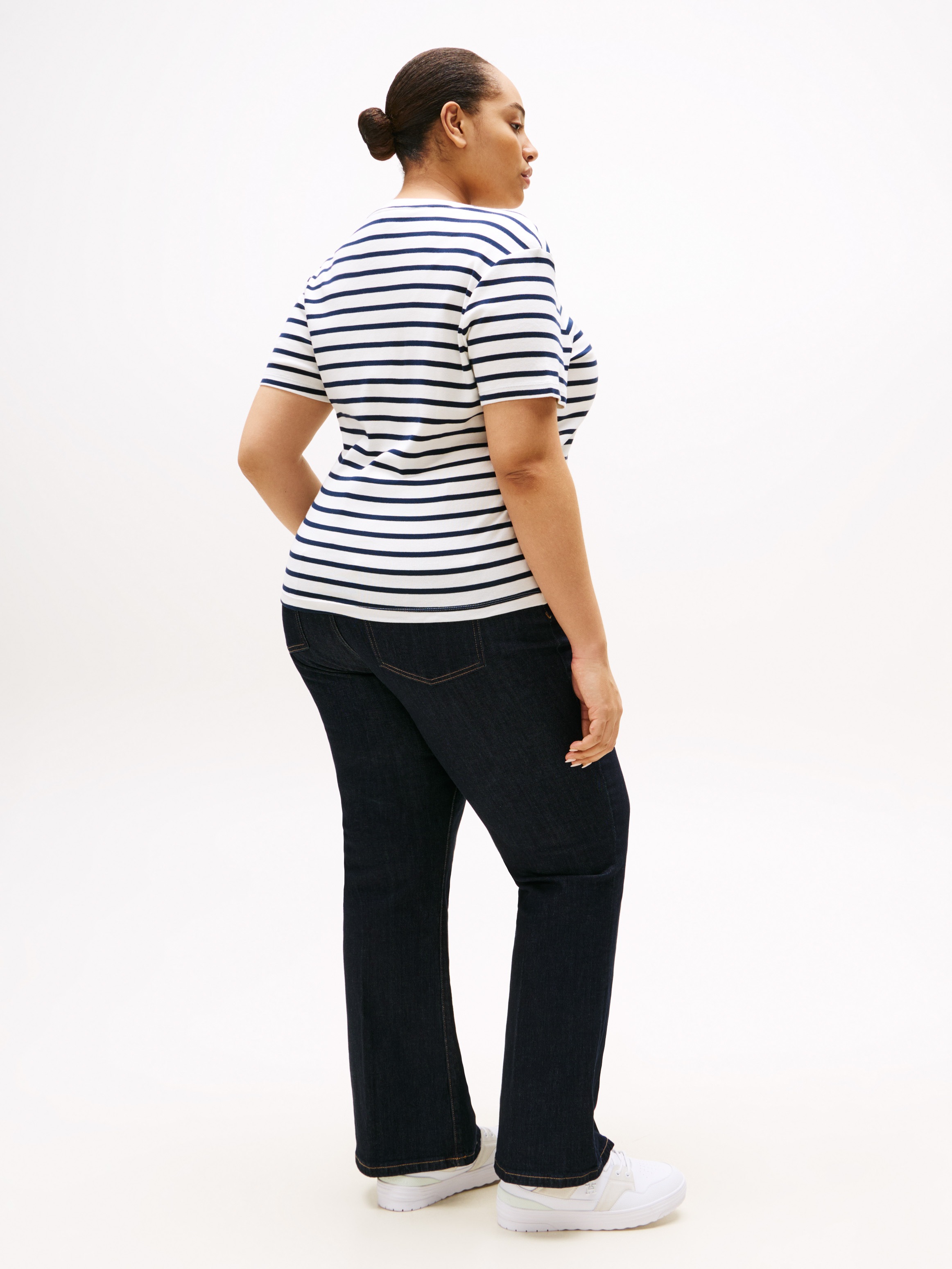 Tommy Hilfiger Curve V-Shirt »CRV SLIM CODY V-NK SS«, in Großen Größen