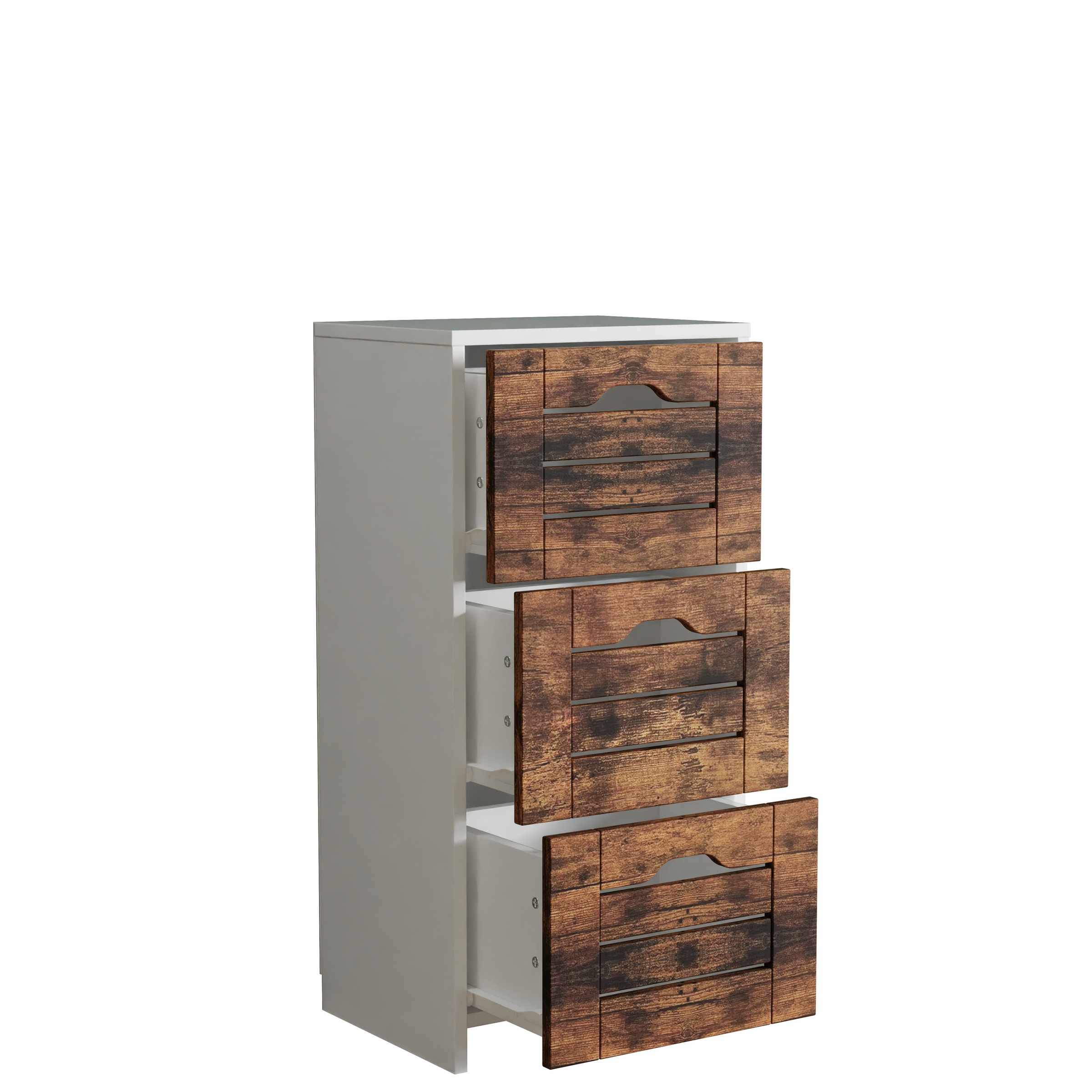 VCM Midischrank "Midischrank Schubladen Flonali 76 x 38 x 28 cm" 1 Stk. tlg.