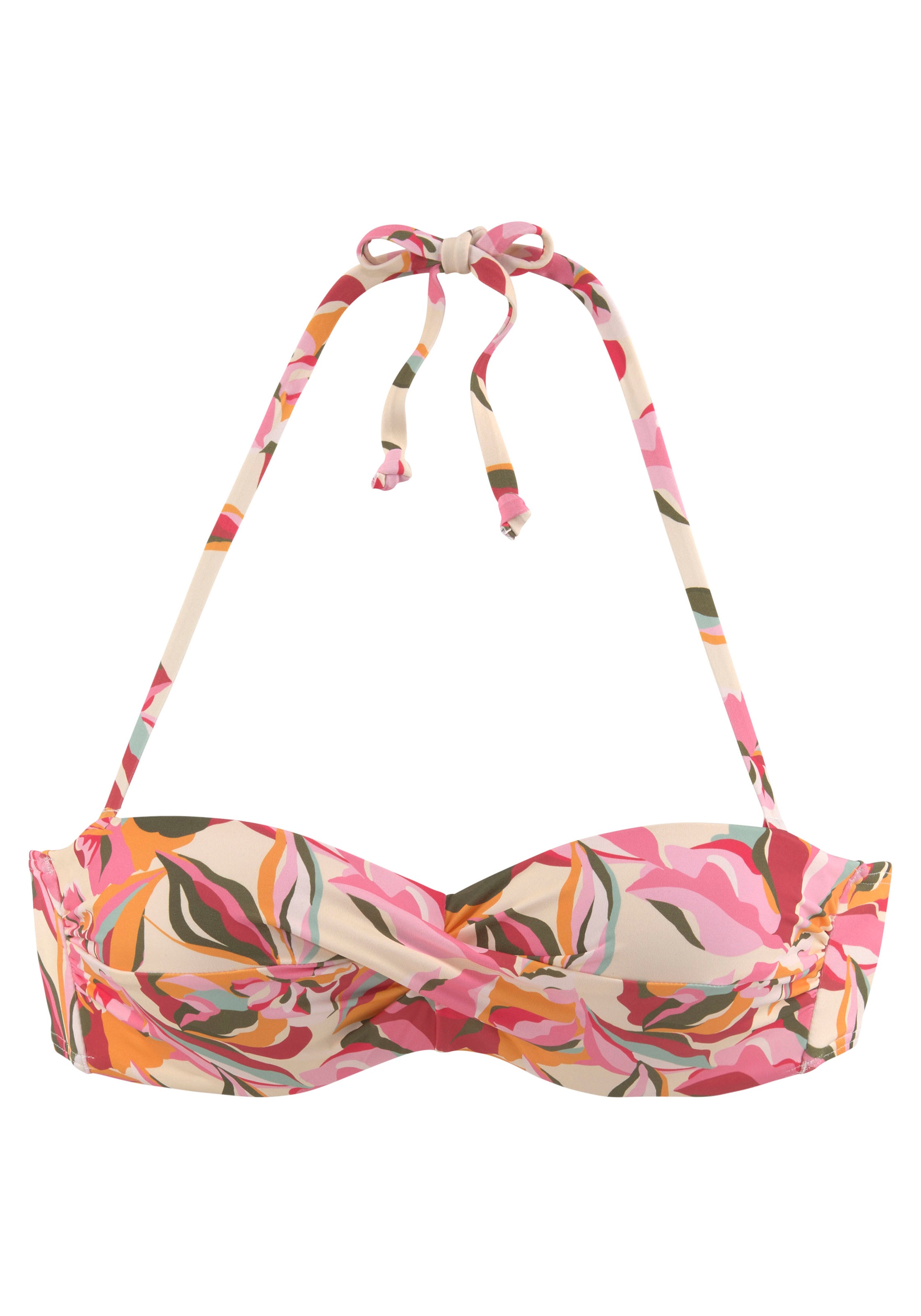 s.Oliver Bügel-Bandeau-Bikini-Top "Bauhinia" im floralen Design günstig online kaufen