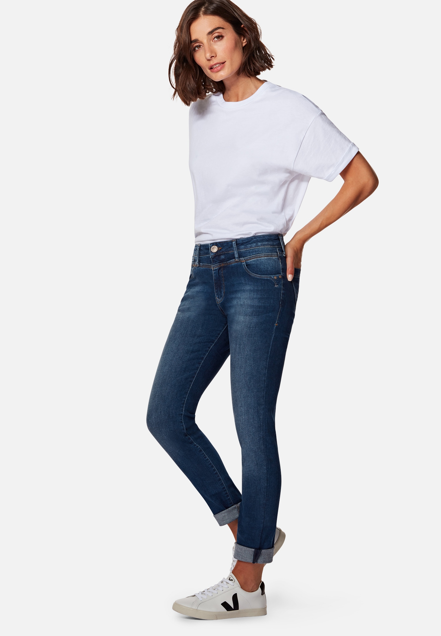 Mavi Skinny-fit-Jeans »// Label-Detail Modell "Sophie"«, Schmale Jeans