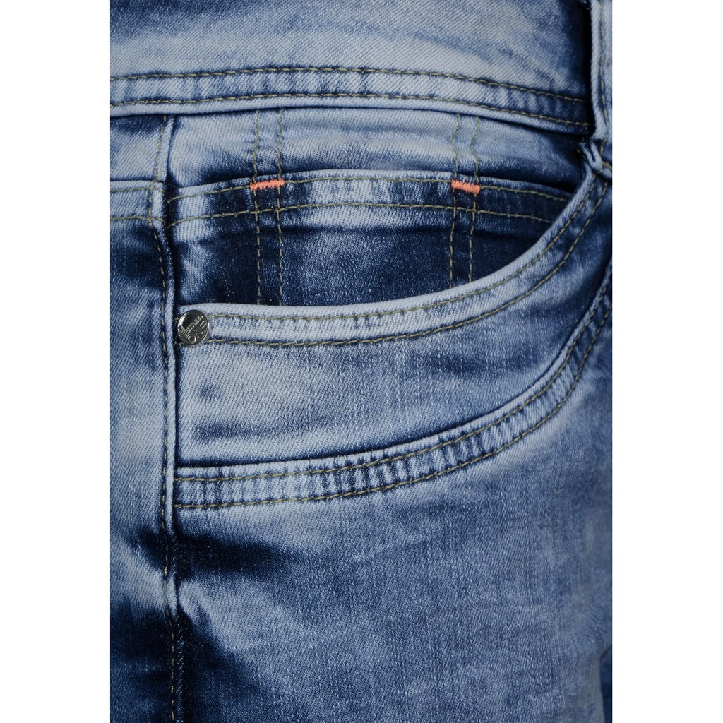 Damenmode Jeans STREET ONE Comfort-fit-Jeans, 4-Pocket Style blau