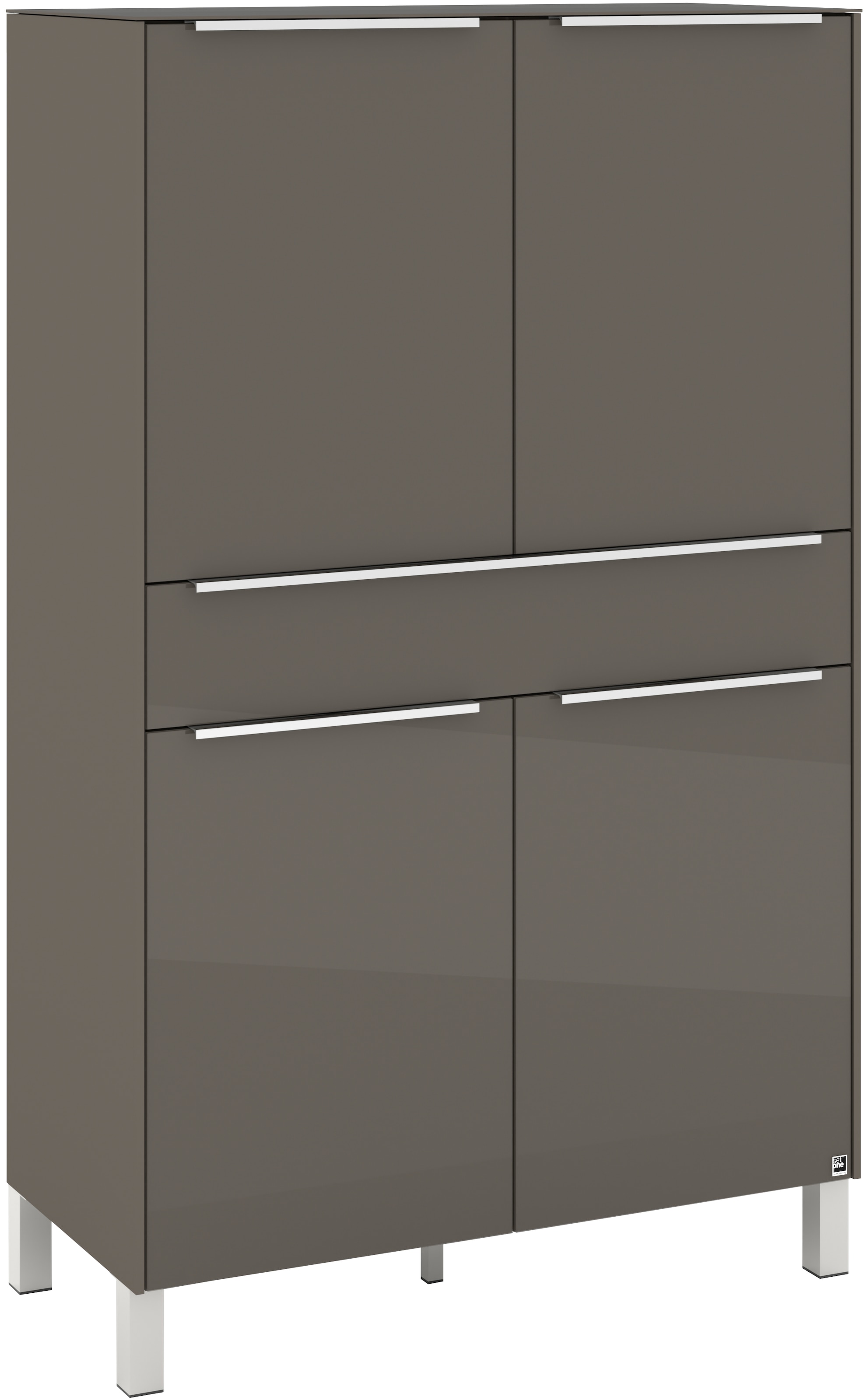 set one by Musterring Highboard "Reno" 1 Stk. tlg. Mit Vierkantfuß in diver günstig online kaufen