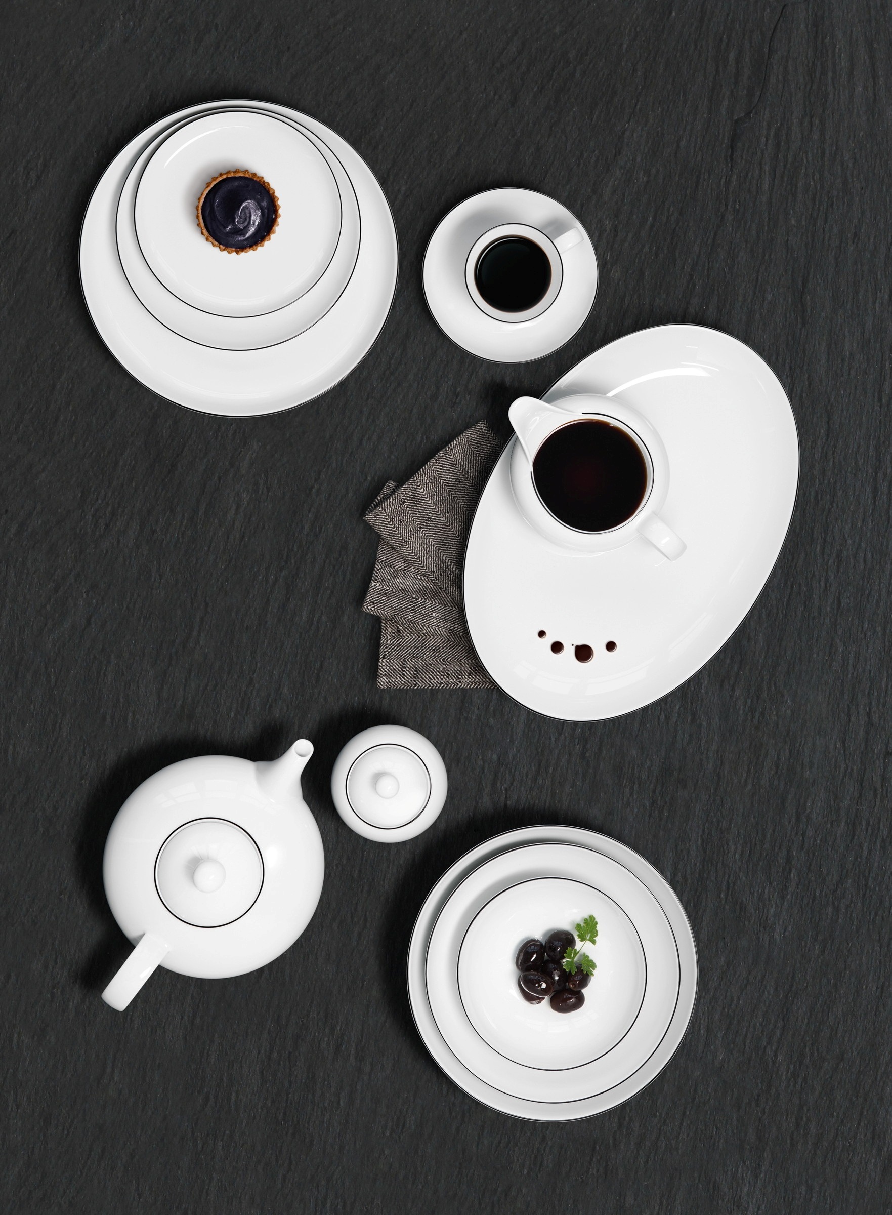 Seltmann Weiden Untertasse »Lido Black Line« Espressountertasse 12 cm