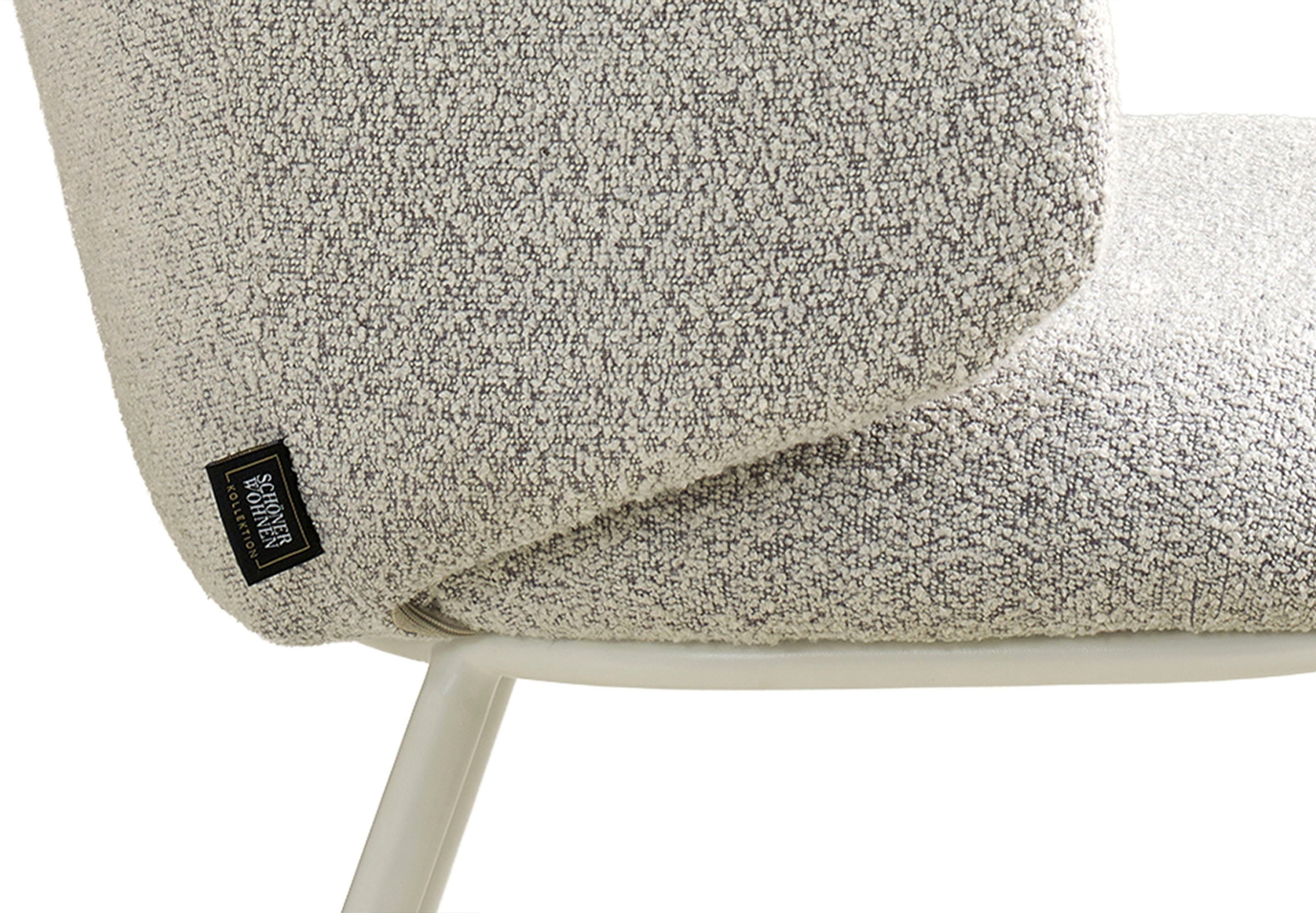 SCHÖNER WOHNEN-Kollektion Esszimmerstuhl »SUNJA« () 1 Stk.Bezug Bouclé, Untergestell Metall pulverbeschichtet