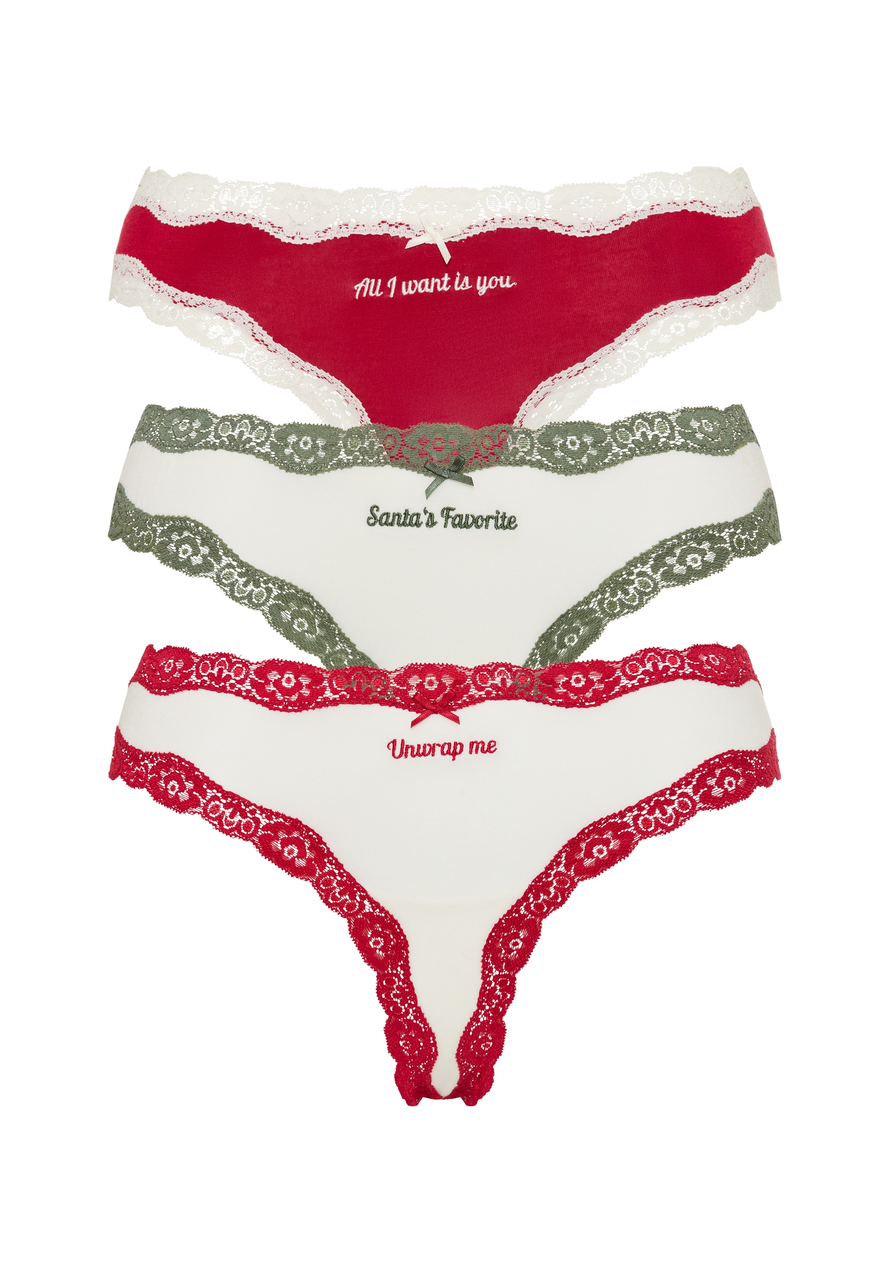 LSCN by LASCANA String mit hochwertiger Spitze abgesetzt