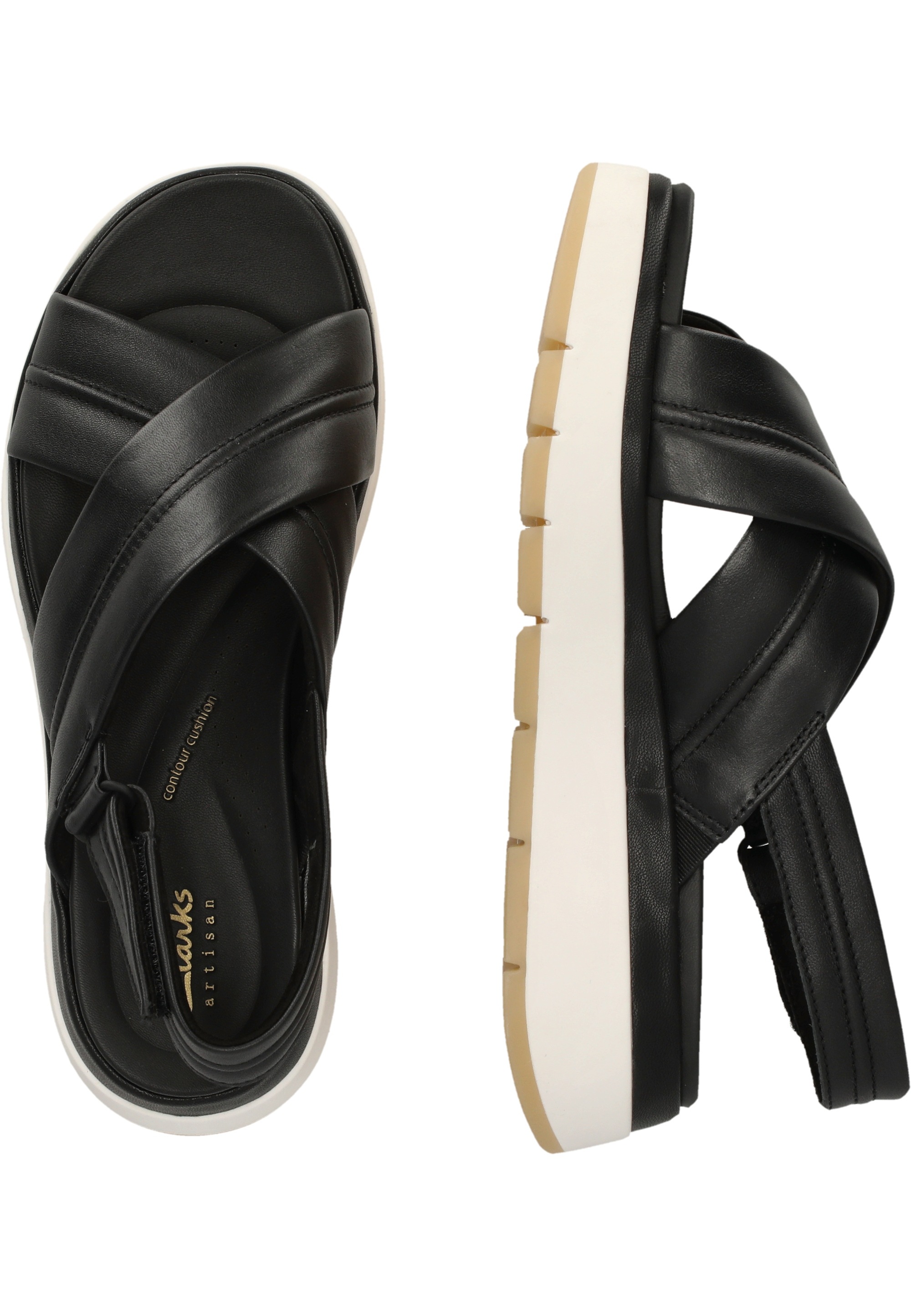 Clarks Sandale »Tuscan Cross«, mit eleganten Crossover-Riemen