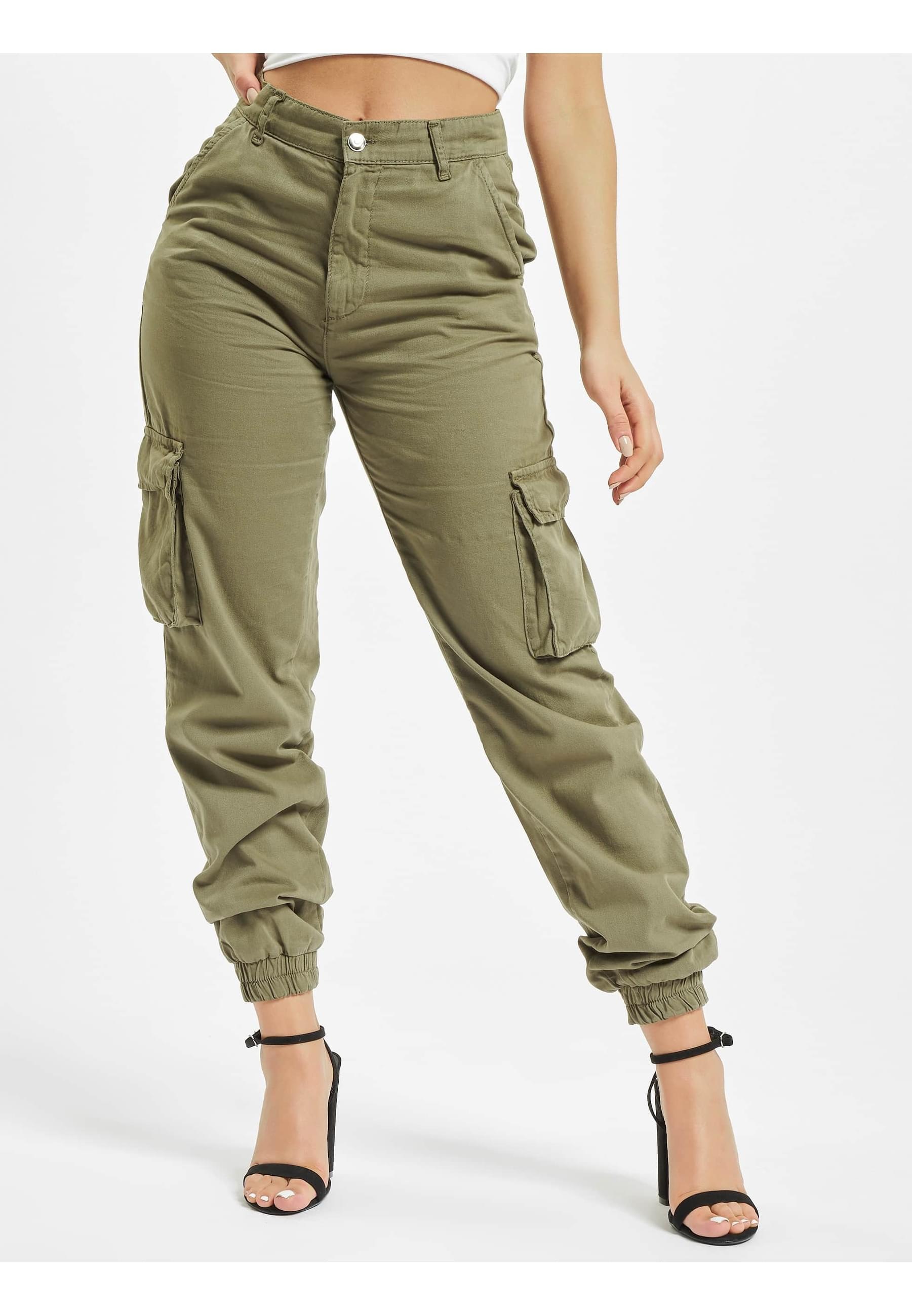DEF Stoffhose »DEF Damen Aya Cargopants«, (1 tlg.)