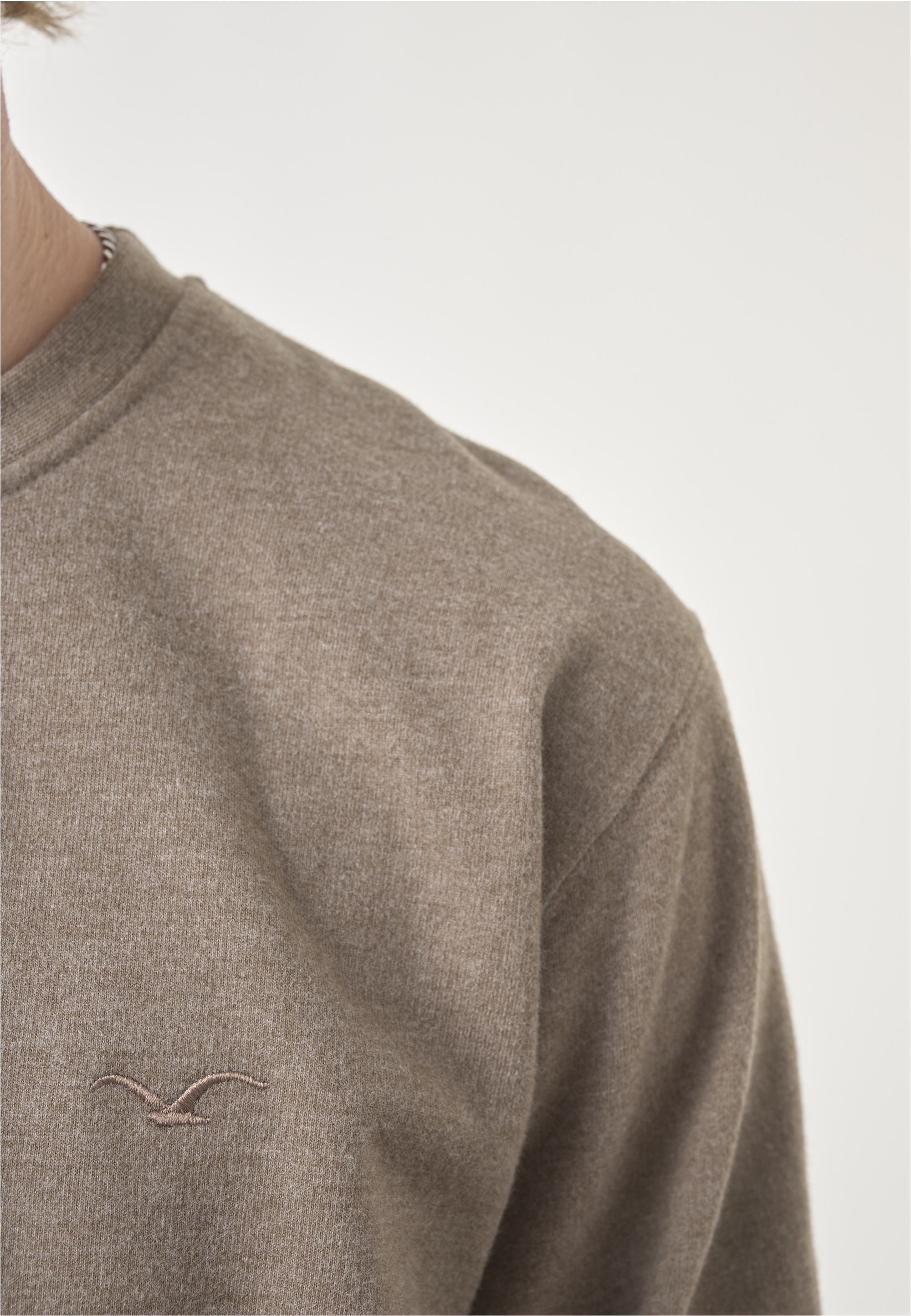 Cleptomanicx Sweatshirt »Ligull«, mit kleiner Möwen-Stickerei