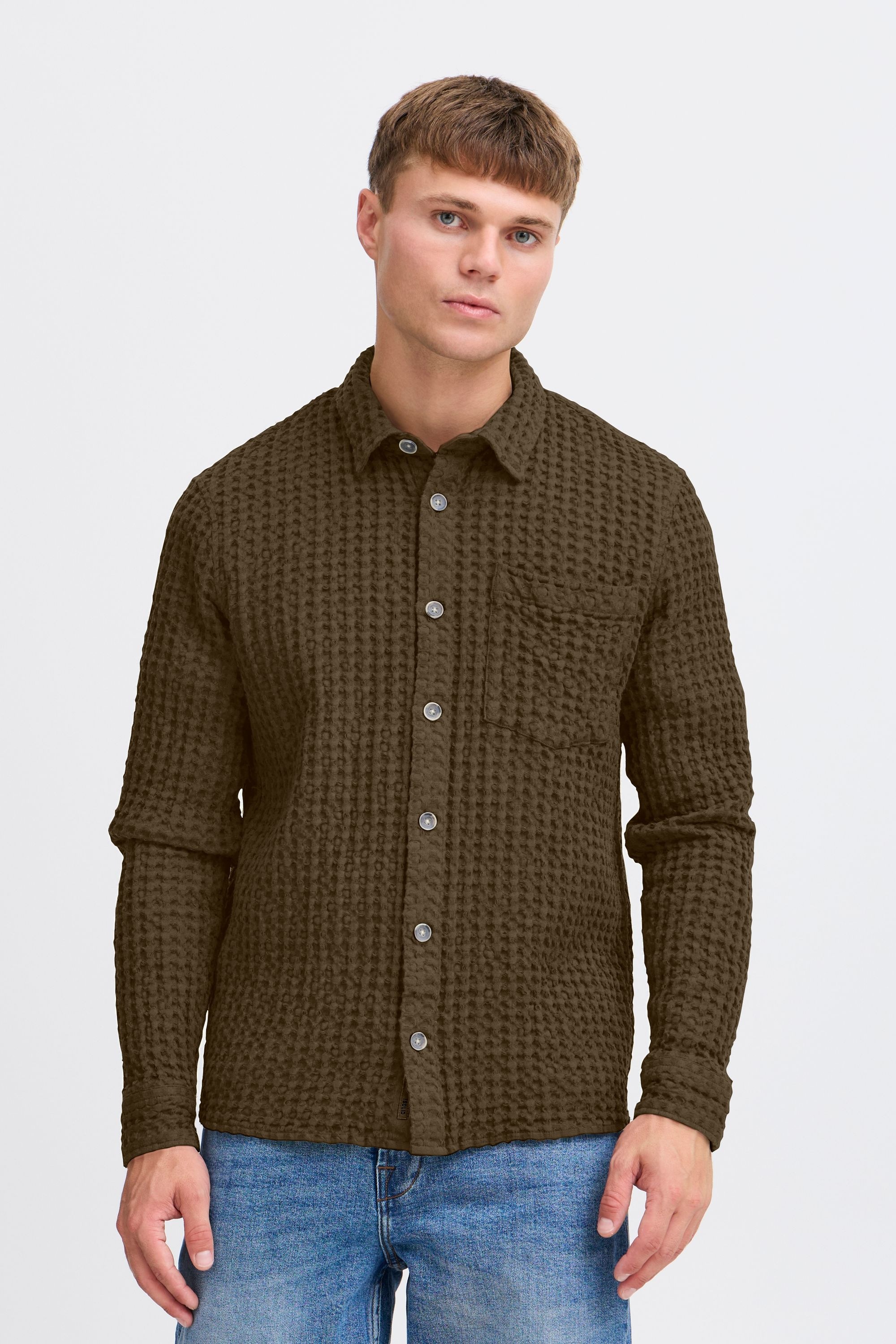 Thumbnail - Solid Langarmhemd "Langarmhemd SDNELIX"