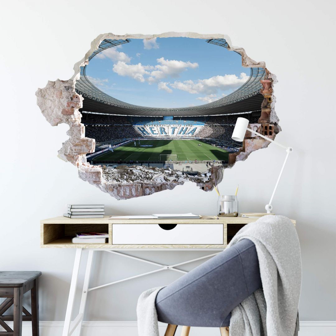 Wall-Art Wandtattoo »3D Arena Hertha Stadion be...
