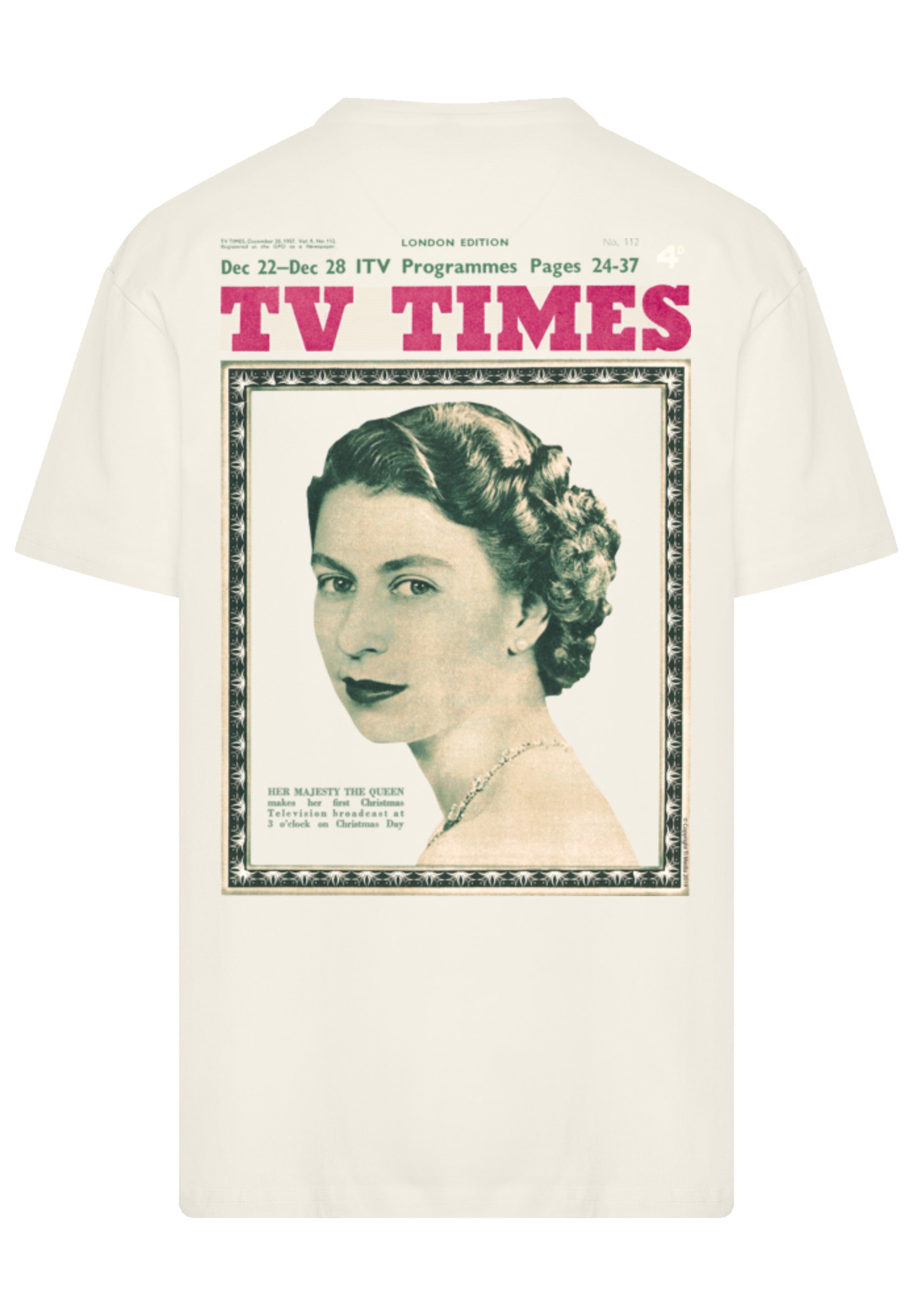 F4NT4STIC T-Shirt "TV Times Queen Elizabeth II 1957 Cover", Premium Qualitä günstig online kaufen