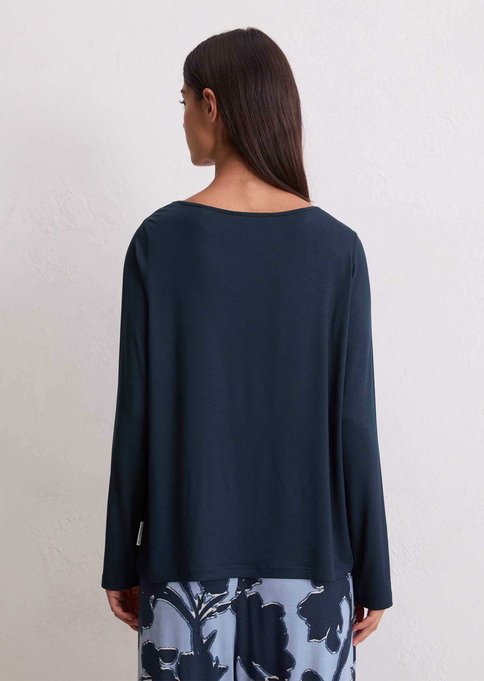 Thumbnail - Marc OPolo Longsleeve "Mix N Match Cotton Modal", mit Rundhalsausschnitt, langärmelig, lockere Passform, Regular Fit