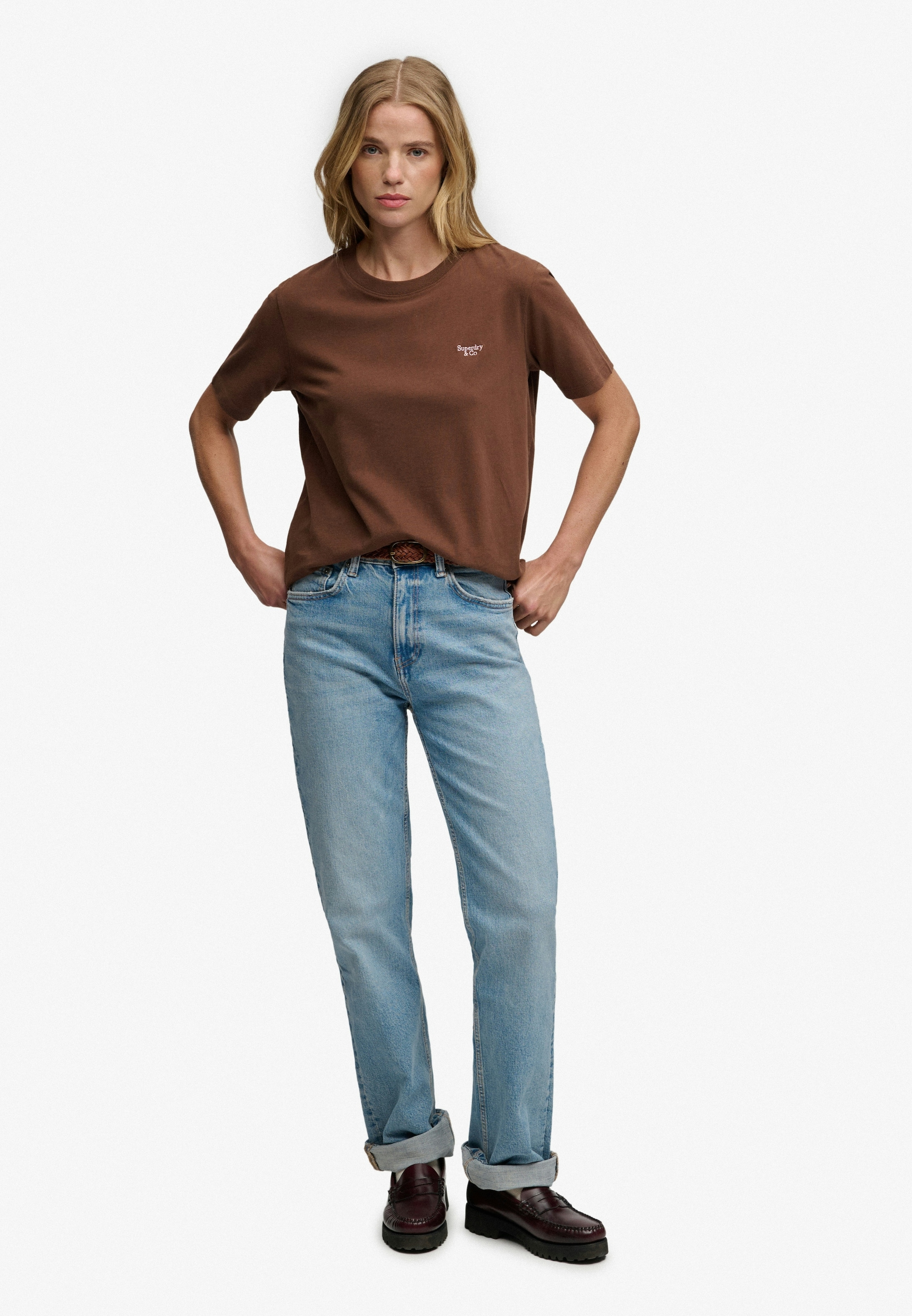 Superdry T-Shirt »SIGNATURE EMB TEE« Baumwolle, relaxed fit