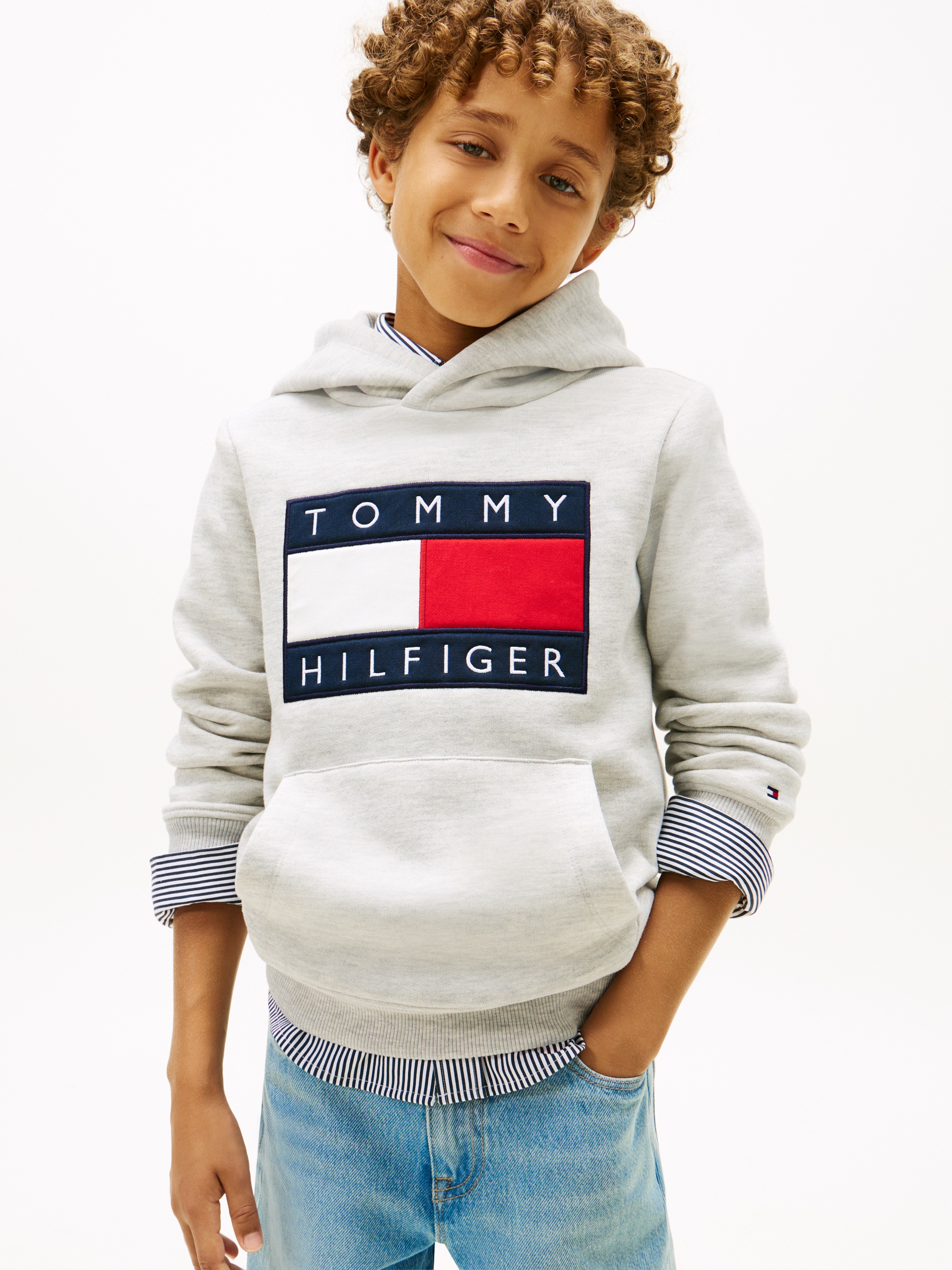 Tommy Hilfiger Kapuzensweatshirt , Kinder bis 16 Jahre, mit Kapuze
