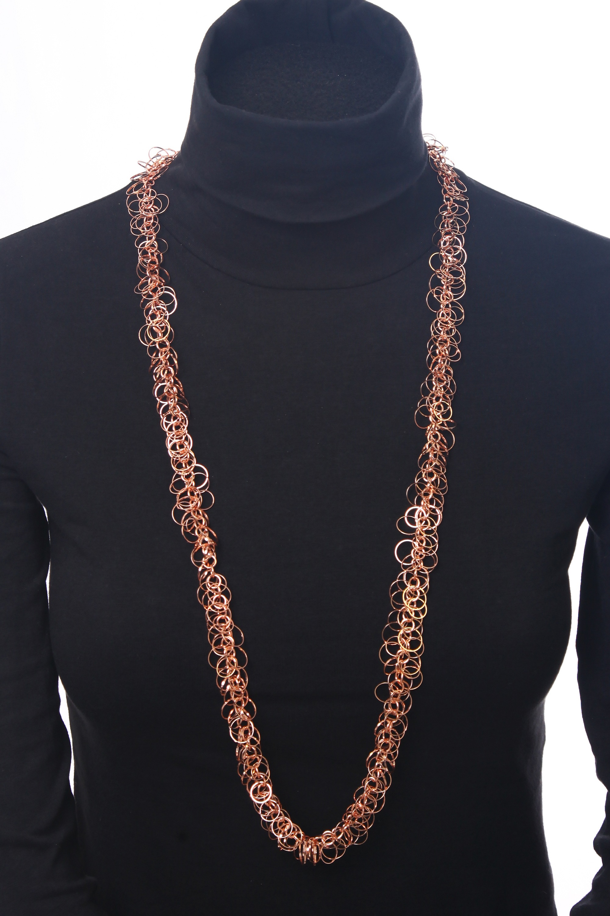 COLLEZIONE ALESSANDRO Lange Kette »Paula«, mit 100 kleinen Ringen