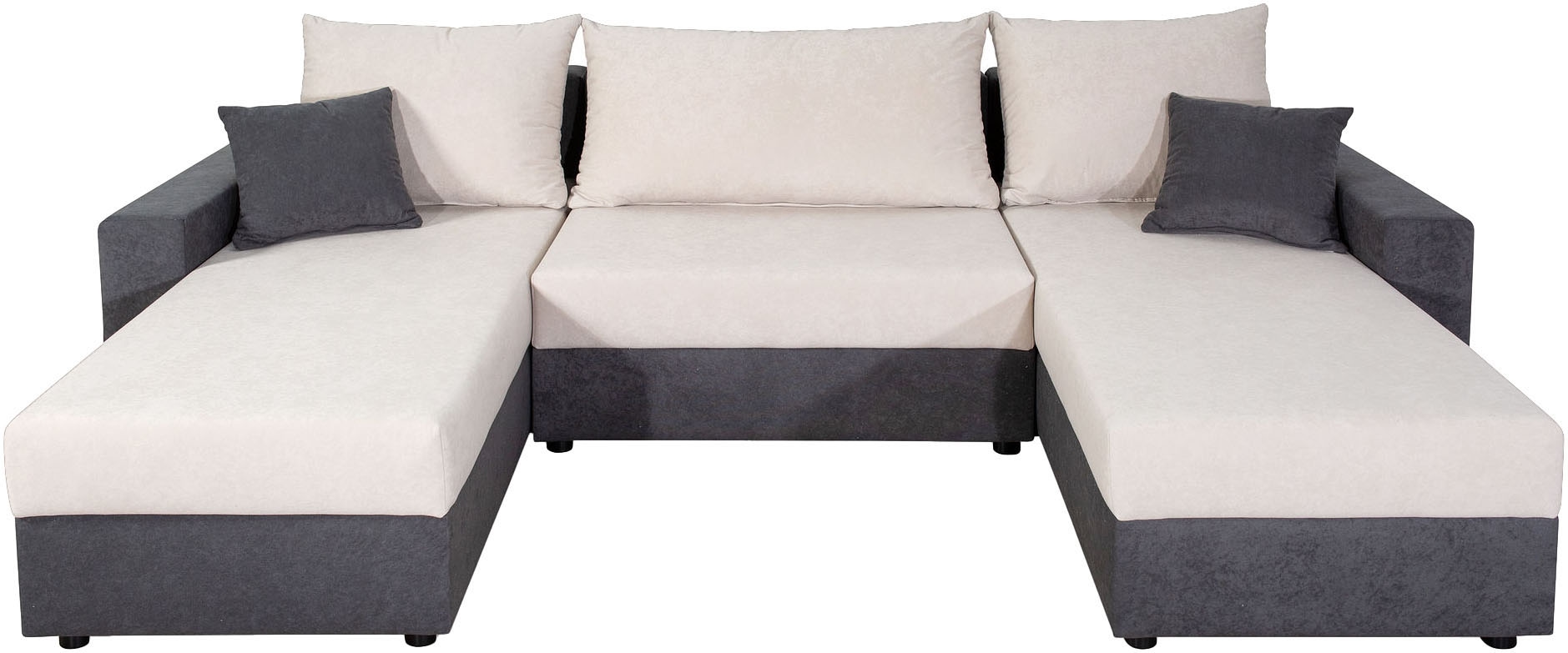 COLLECTION AB Wohnlandschaft »Pico U-Form«, Wohnlandschaft,2 X Ottomane,Polyätherschaum Polsterung