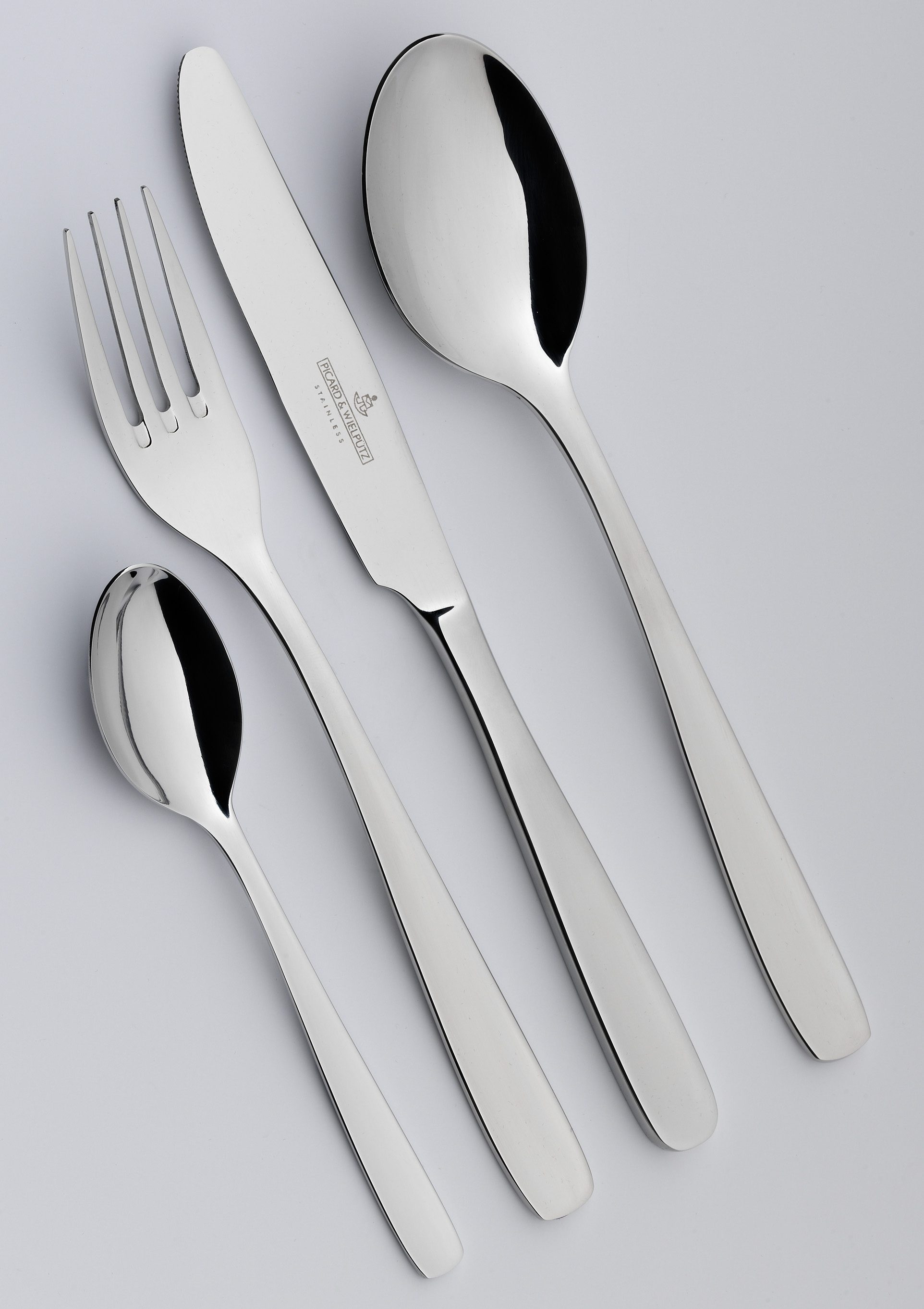 "Besteck-Set ""Luca"", silber (silberfarben), 103 Stk., Edelstahl, PICARD & WIELPÜTZ SOLINGEN, Essbesteck-Sets, hochglanzpoliert"