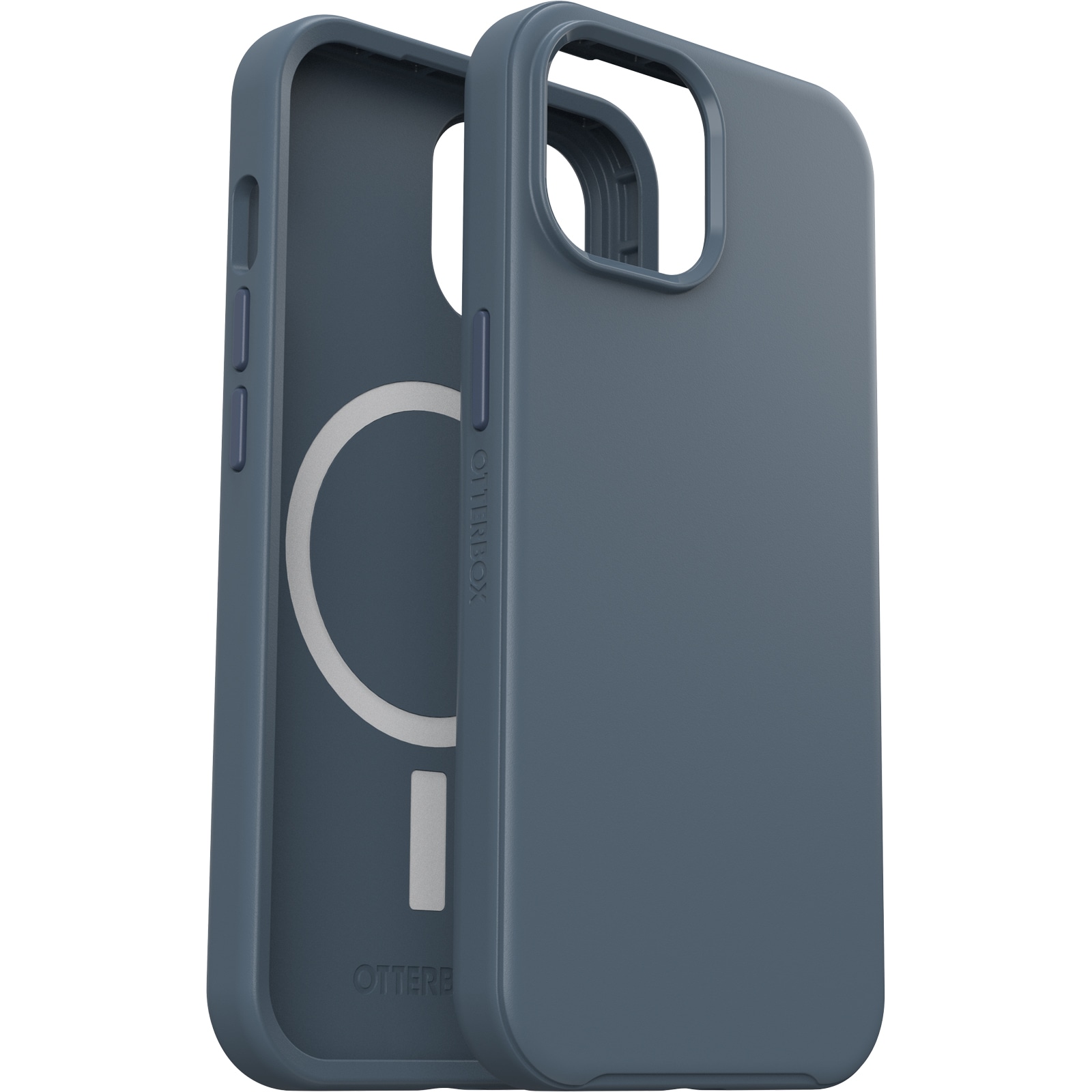 OTTERBOX Backcover "Symmetry Hülle für Apple iPhone 15 für MagSafe", Apple iPhone 15, blau, Hüllen, sturzsicher, schützende dünne Hülle, 3x getestet