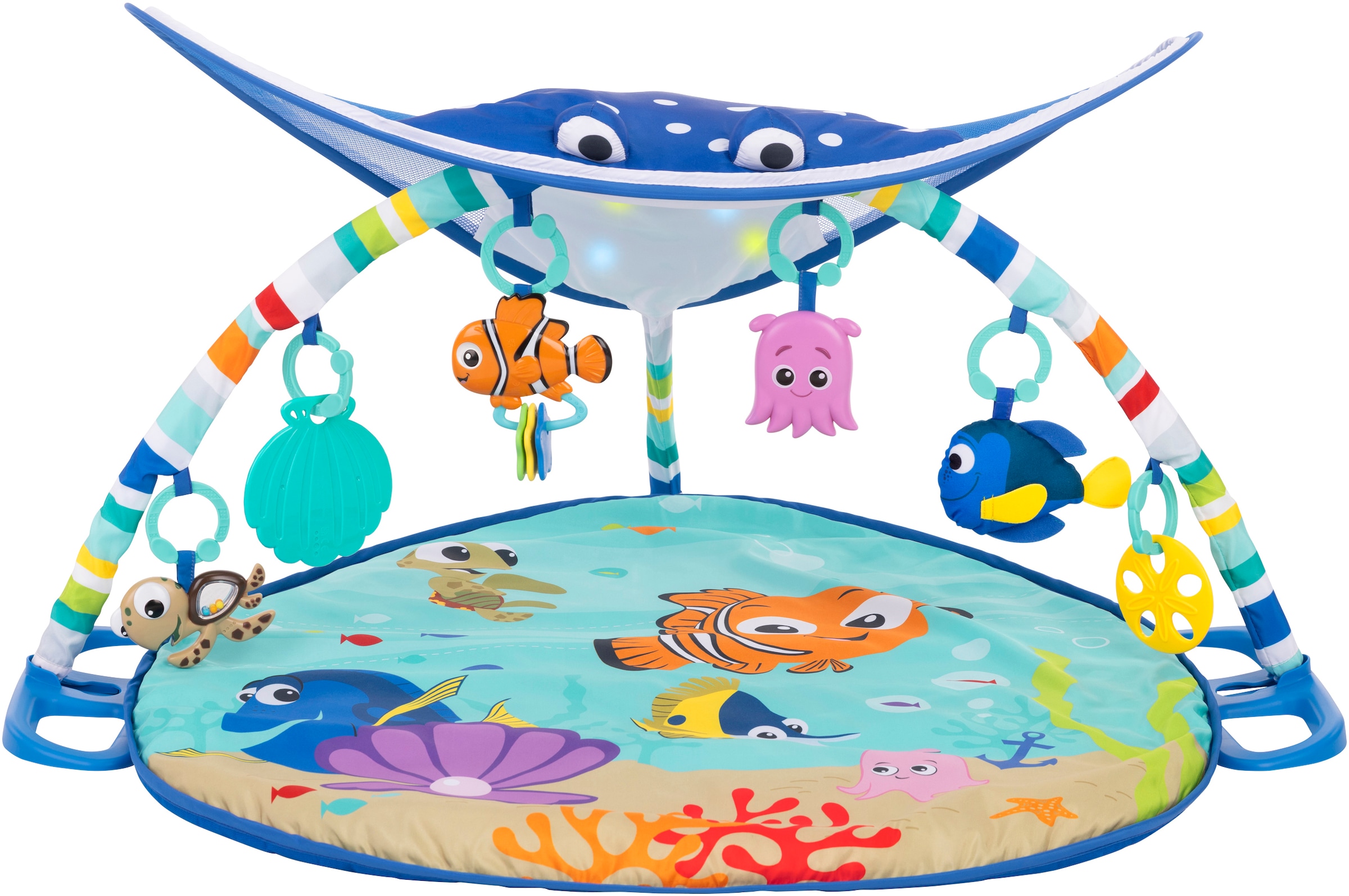 Bright Starts Spielbogen »Finding Nemo Mr. Ray Ocean Lights & Music Gym«, mit Licht- und Soundeffekt