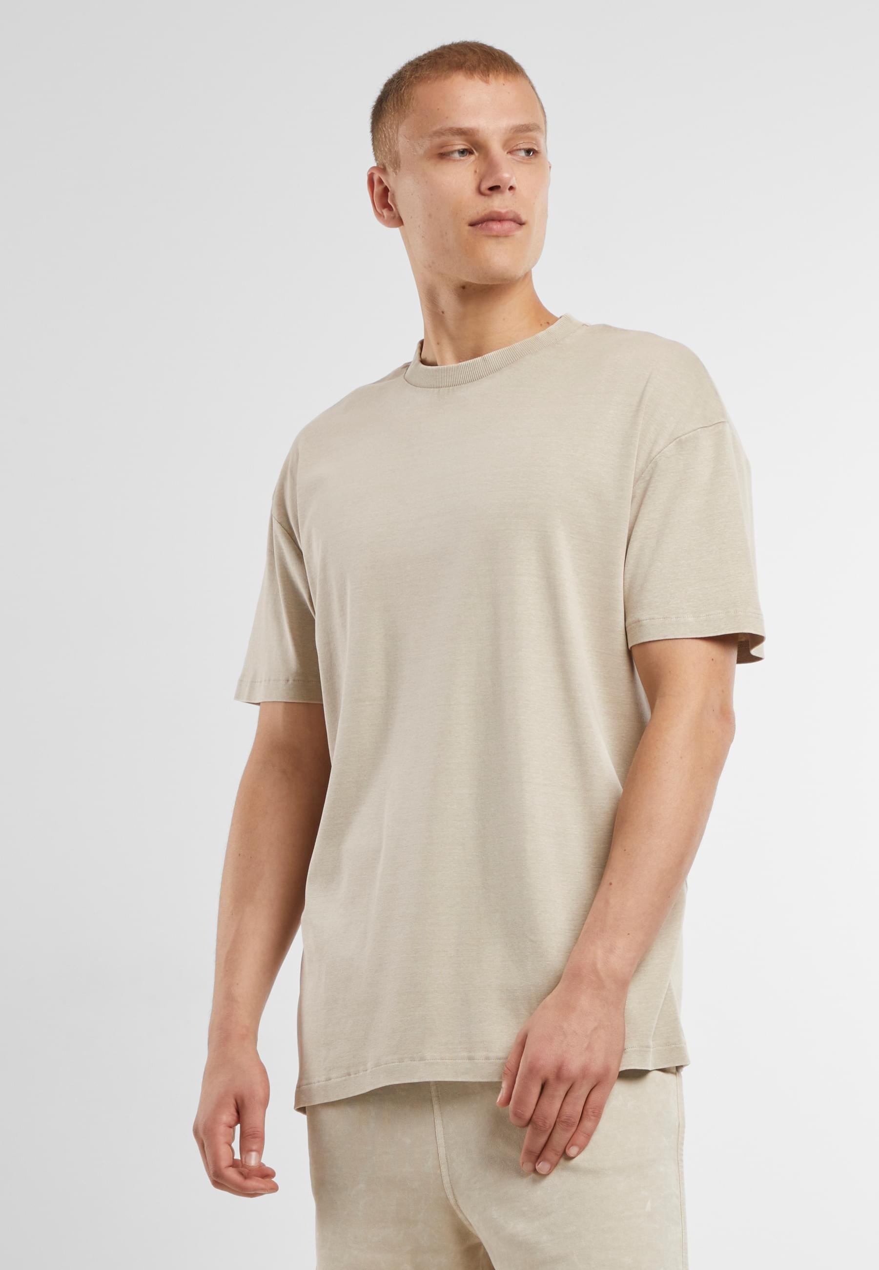 URBAN CLASSICS T-Shirt »Urban Classics Washed Rib Tee«, (1 tlg.)