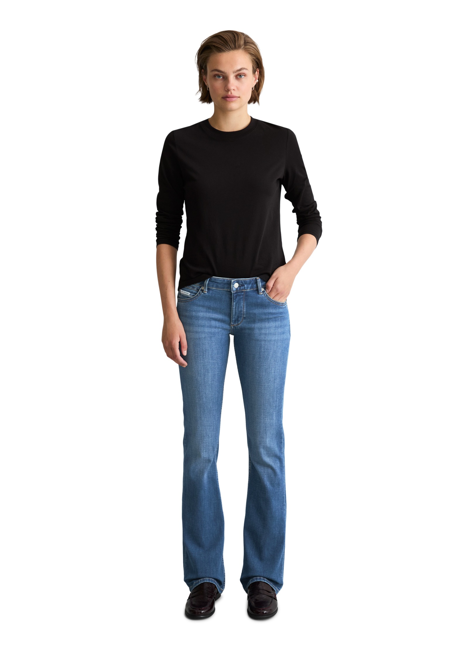 Marc O'Polo DENIM Bootcut-Jeans »aus Bio-Baumwoll-Stretch«