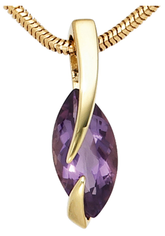 JOBO Kettenanhänger »Anhänger mit Amethyst« ()  585 Gold