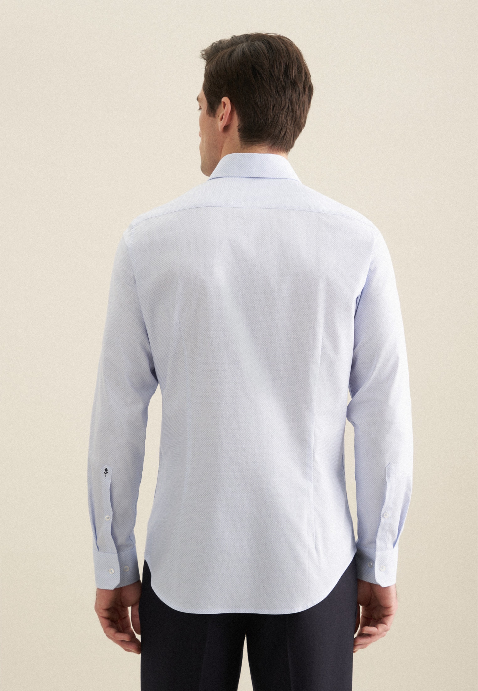 seidensticker Businesshemd »Shaped«, Shaped Extra langer Arm Kentkragen Druck