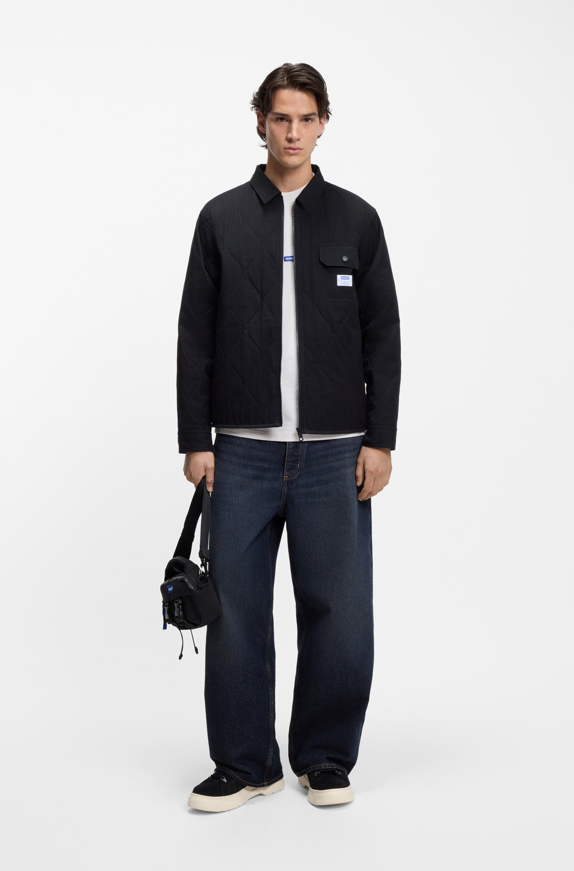 HUGO Blue »Nieros« mit Logo-Patch