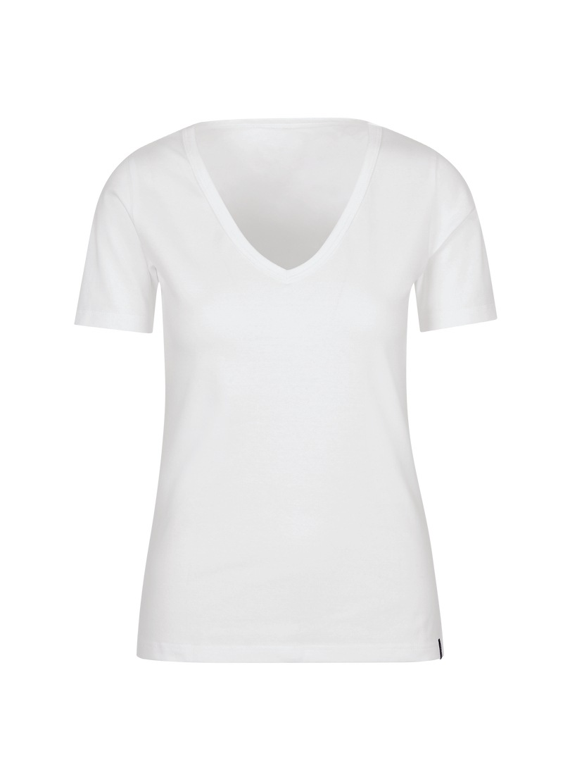 Trigema T-Shirt "TRIGEMA V-Shirt aus Baumwolle/Elastan" 1 Stk. tlg. günstig online kaufen