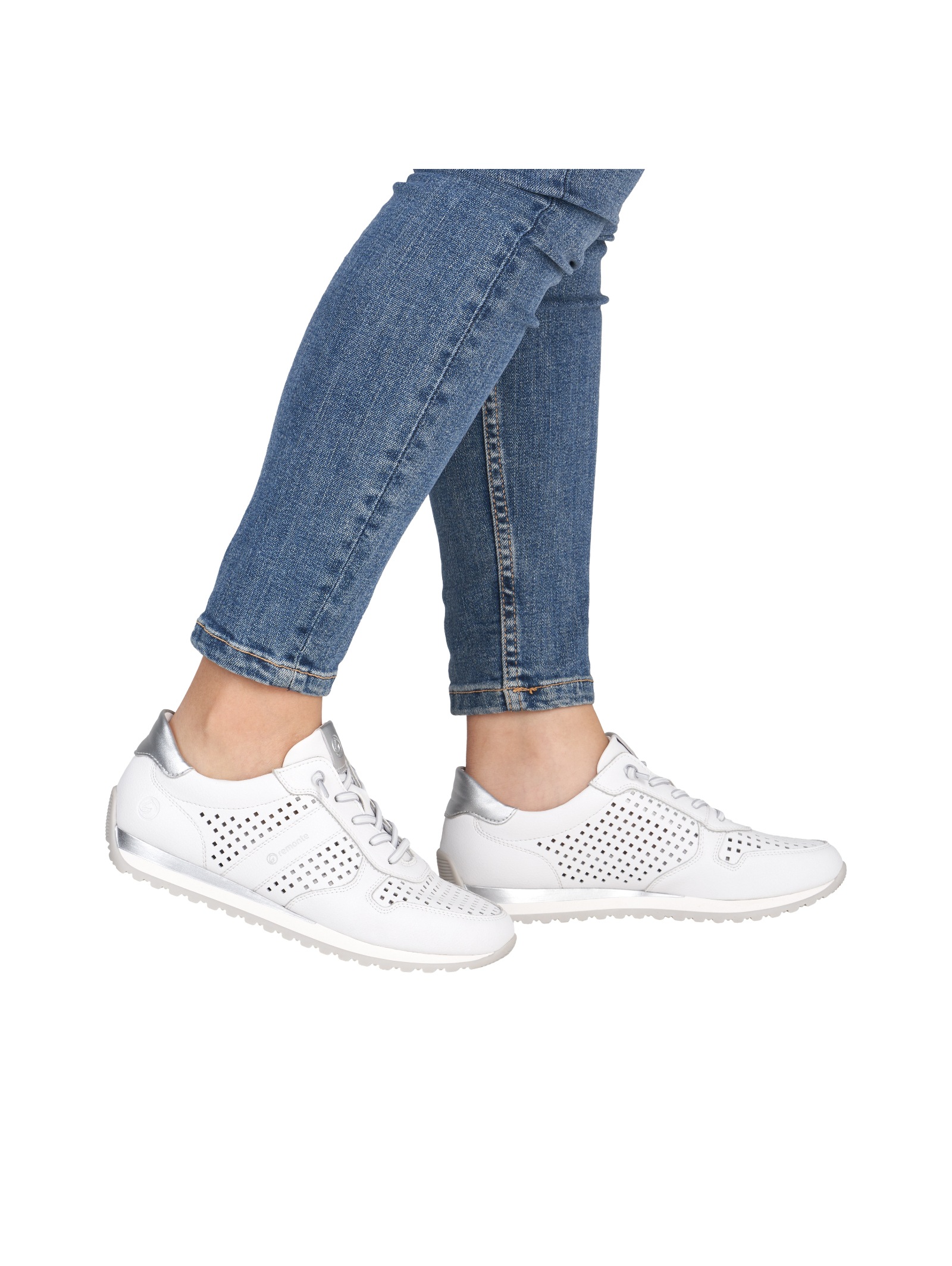 Remonte Sneaker Leather White/Silver 2