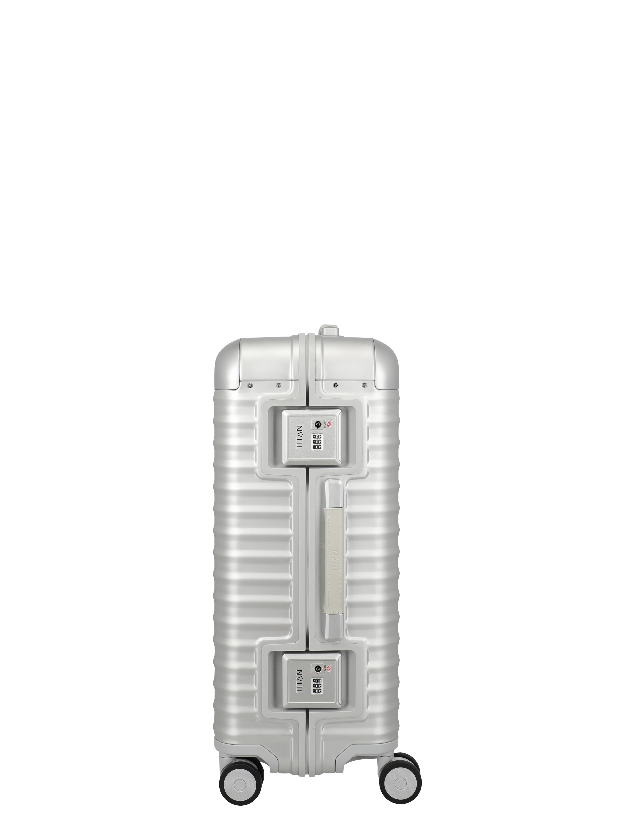 TITAN® Trolley »ETERNITY Aluminium Koffer Premium« 81 l 4 Rollen mit TSA-Rahmenverschluss, Smart Frame, Flüsterrollen – Made in Germany