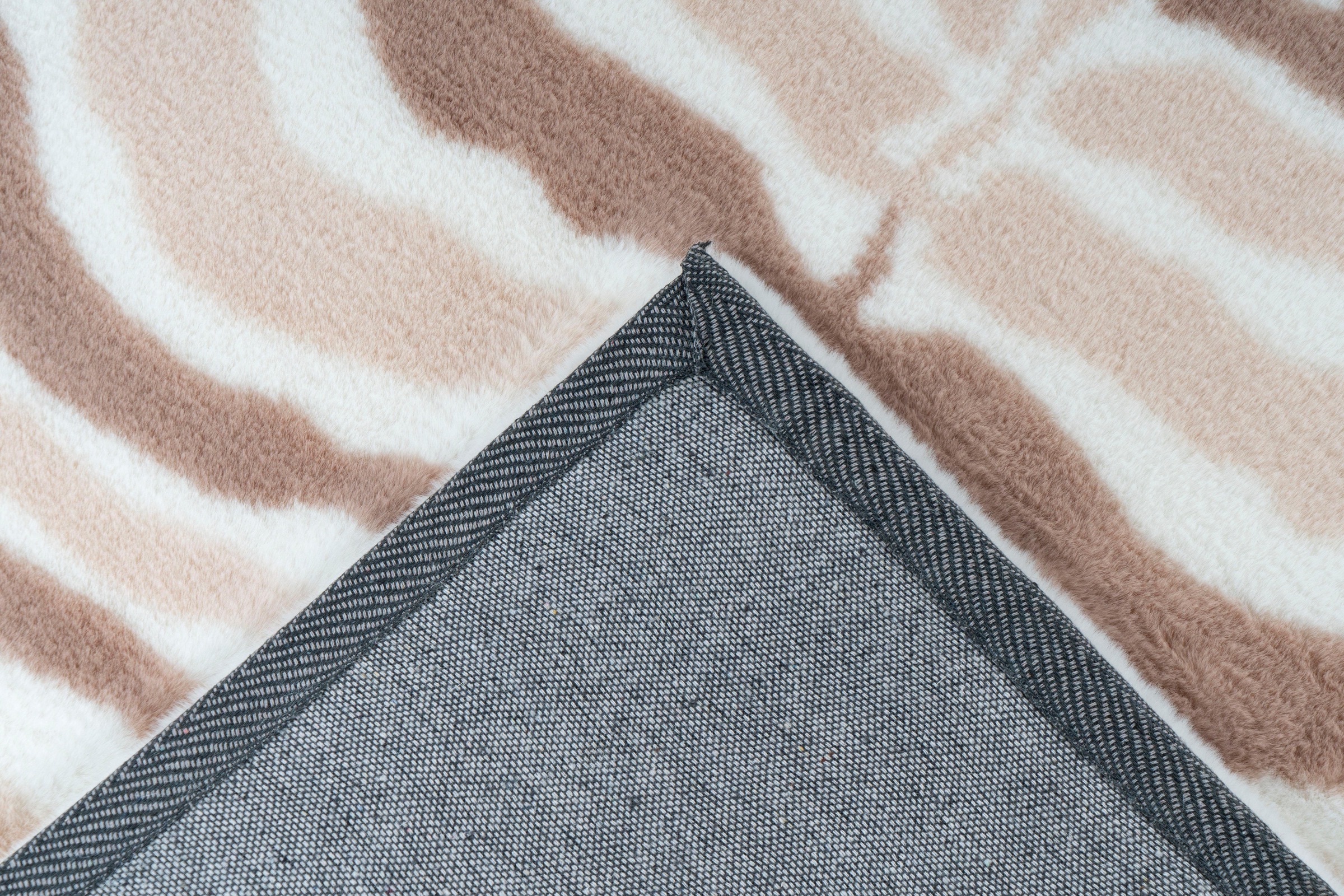 Hochflor-Teppich CALO-DELUXE "Vogesen 400" Gr. 4, weiß (weiß, elfenbeinfarben), B:160cm H:30mm L:230cm, Kunstfaser, Teppiche, weiche Haptik, Wohnzimmer 3