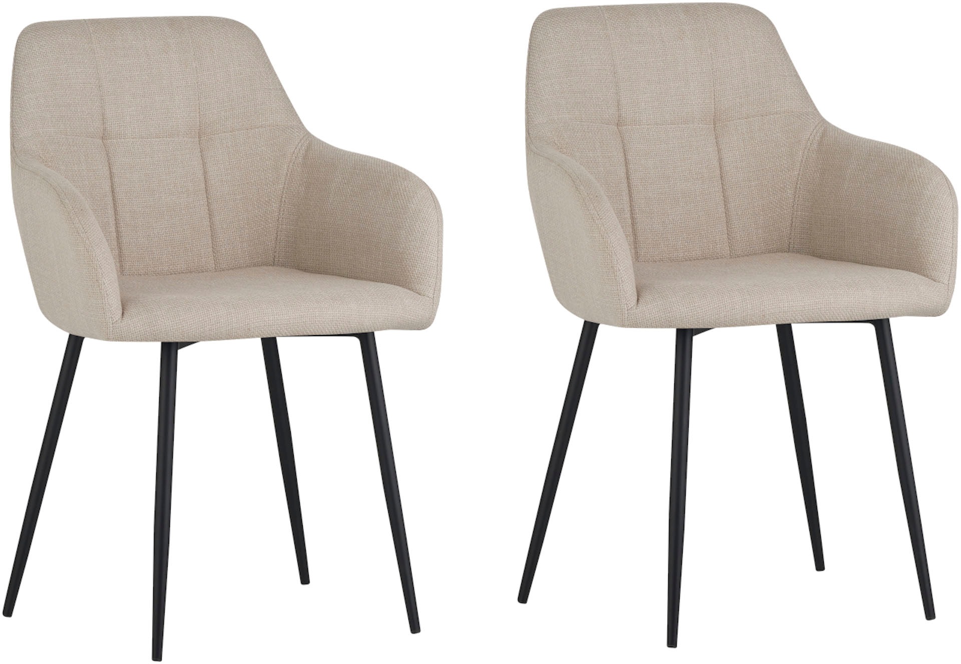 HELA Esszimmerstuhl "HANNA" (Set) 2 Stk.Schalenstuhl, Armlehnen Stuhl, Bezu günstig online kaufen