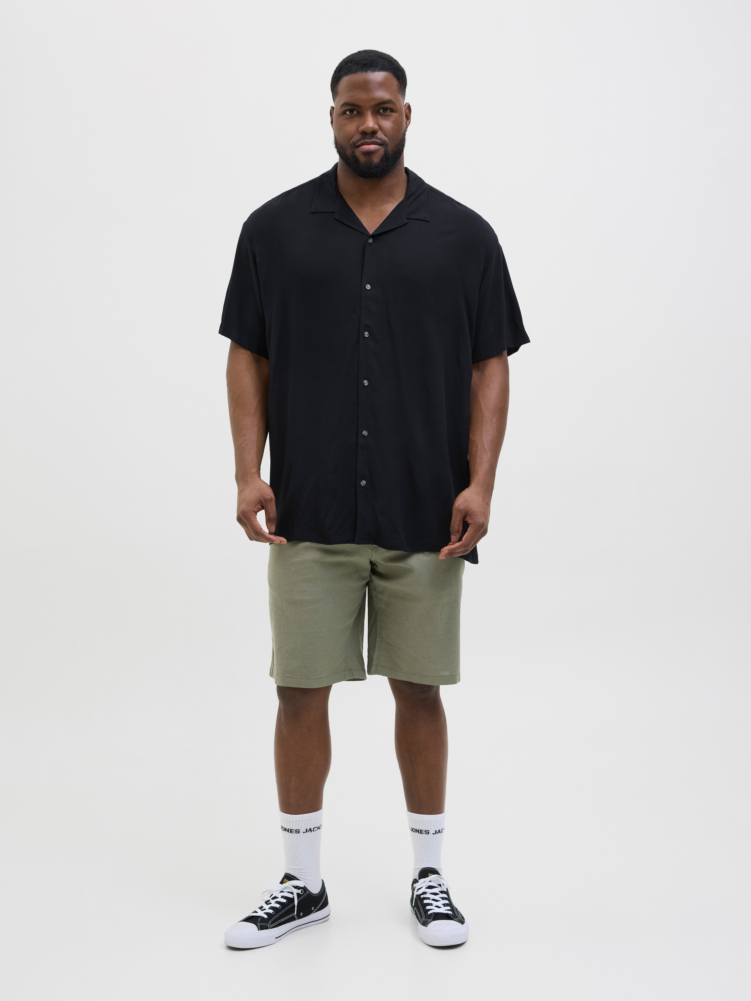 Jack & Jones PlusSize Kurzarmhemd »JJEJEFF SOLID RESORT SHIRT S/S SN PLS«