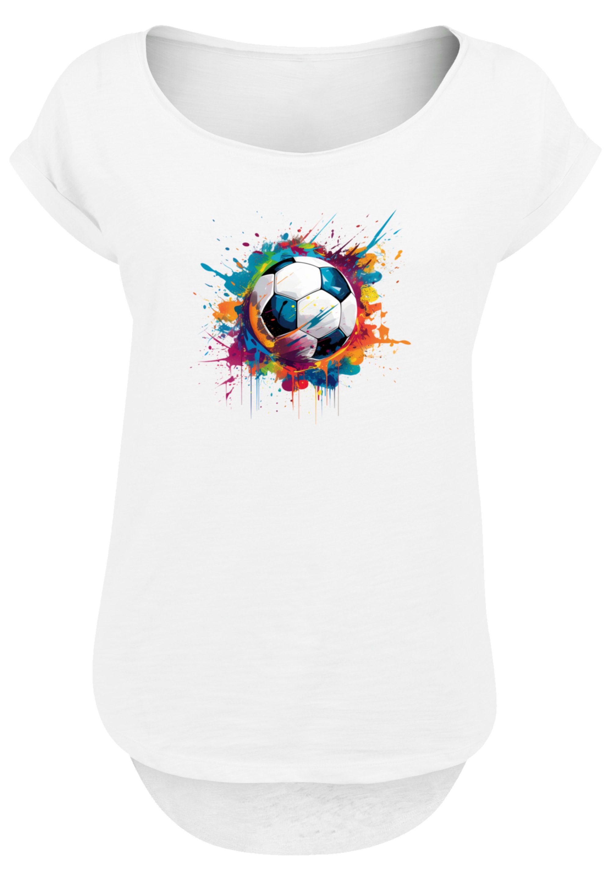 F4NT4STIC T-Shirt »Bunte Fußball Grafik«, Premium Qualität