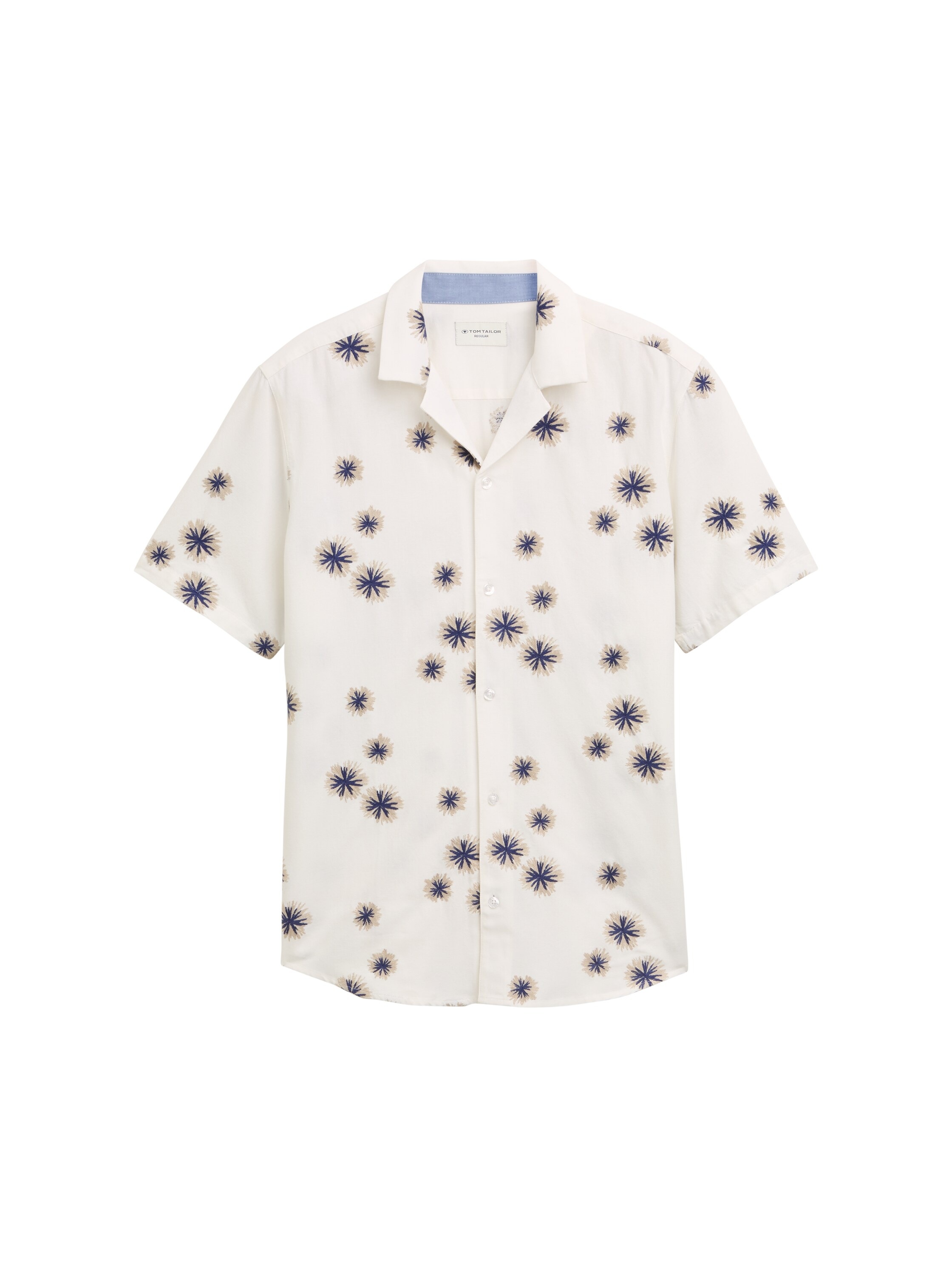 TOM TAILOR Kurzarmhemd, mit floralen Prints und Viskose