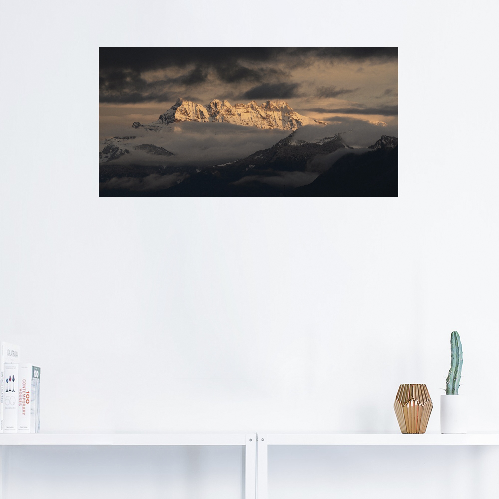 Berge, Schweizer Größen Artland Midi, du | in versch. Poster (1 Wandbild Leinwandbild, bestellen »Dents Wandaufkleber als St.), Berge«, BAUR oder